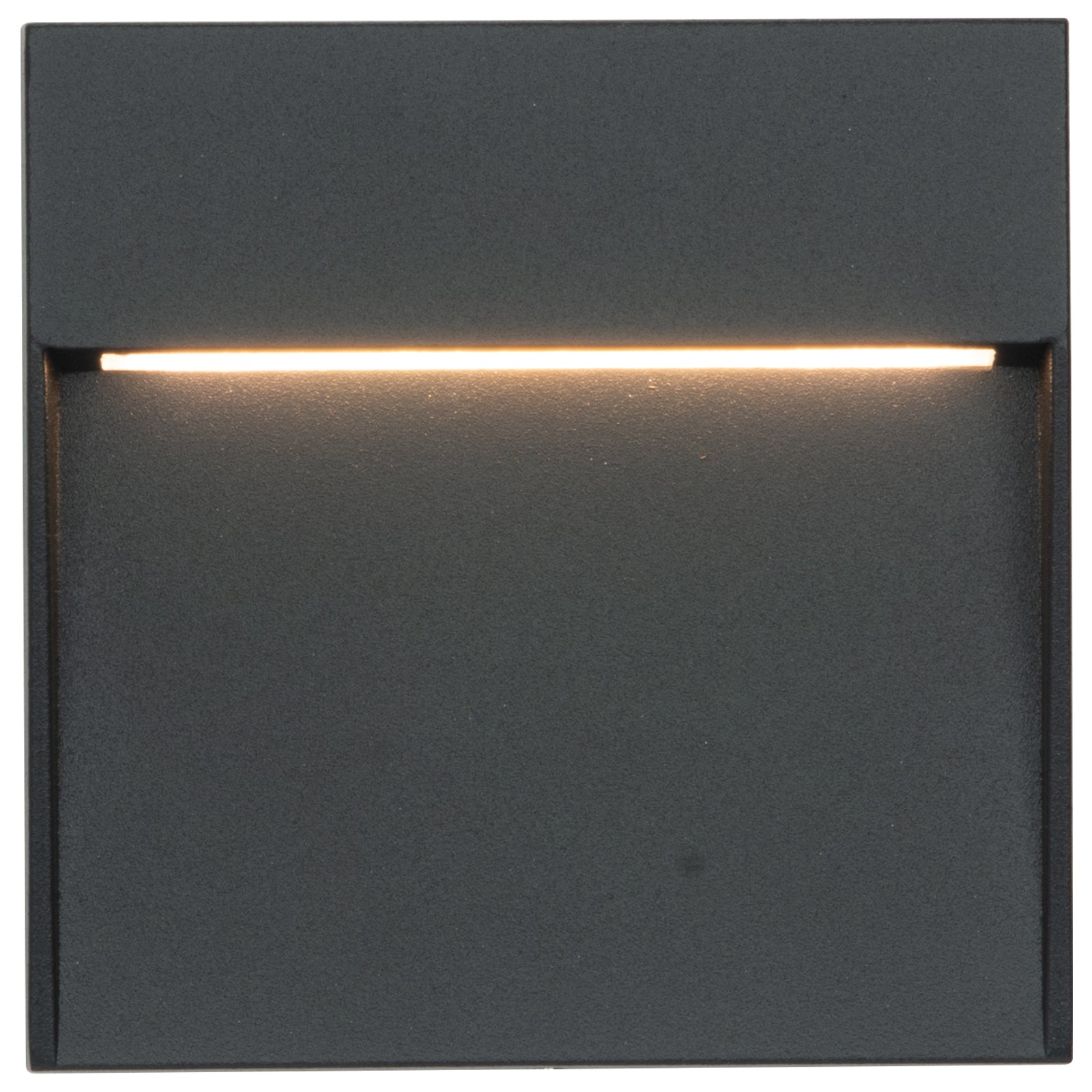 Arlec 4W CCT LED Square Black Exterior Step Light - energy efficient LED, CCT selectable light