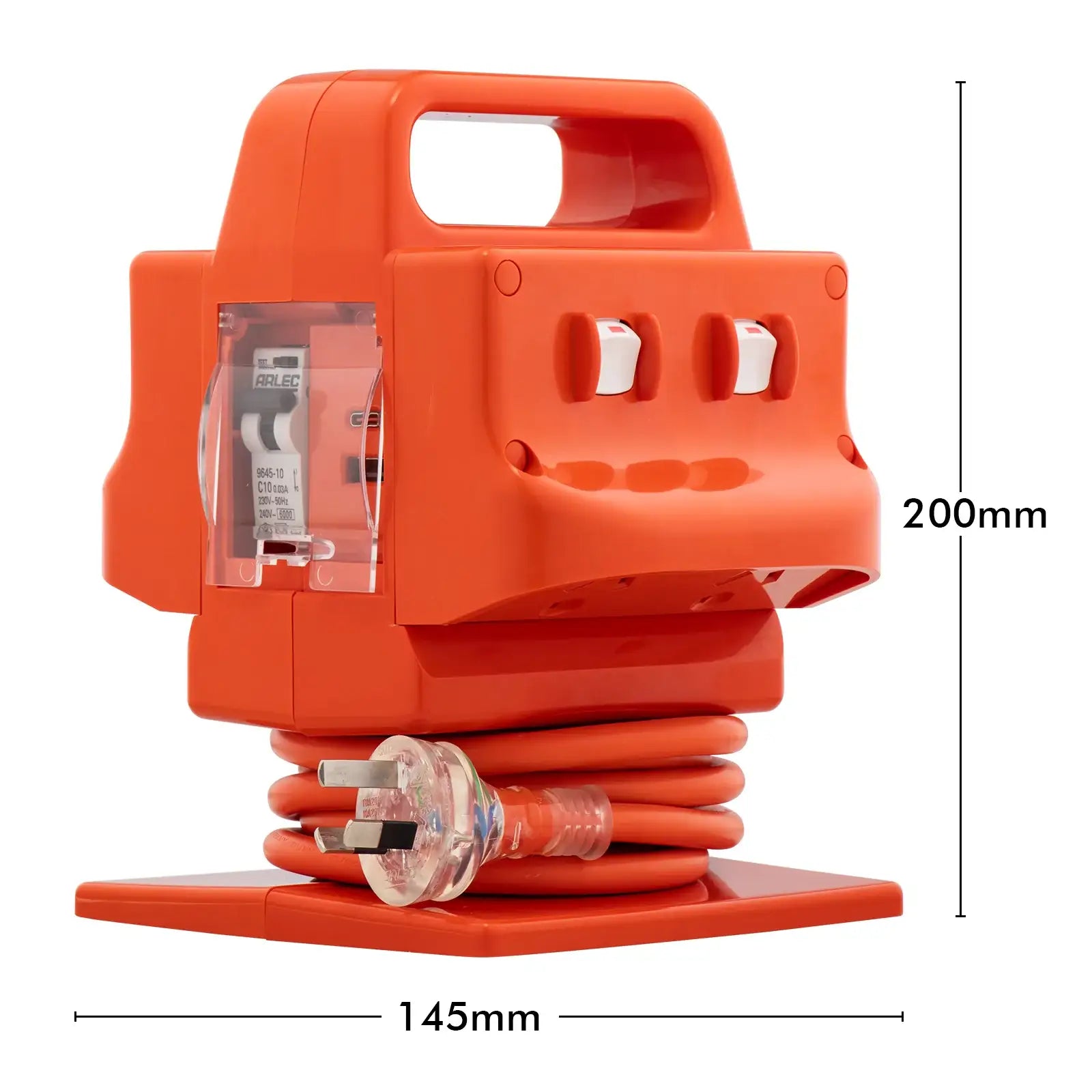 Arlec 10A Heavy Duty Power Block with Fast Charging USB C & Safety Switch