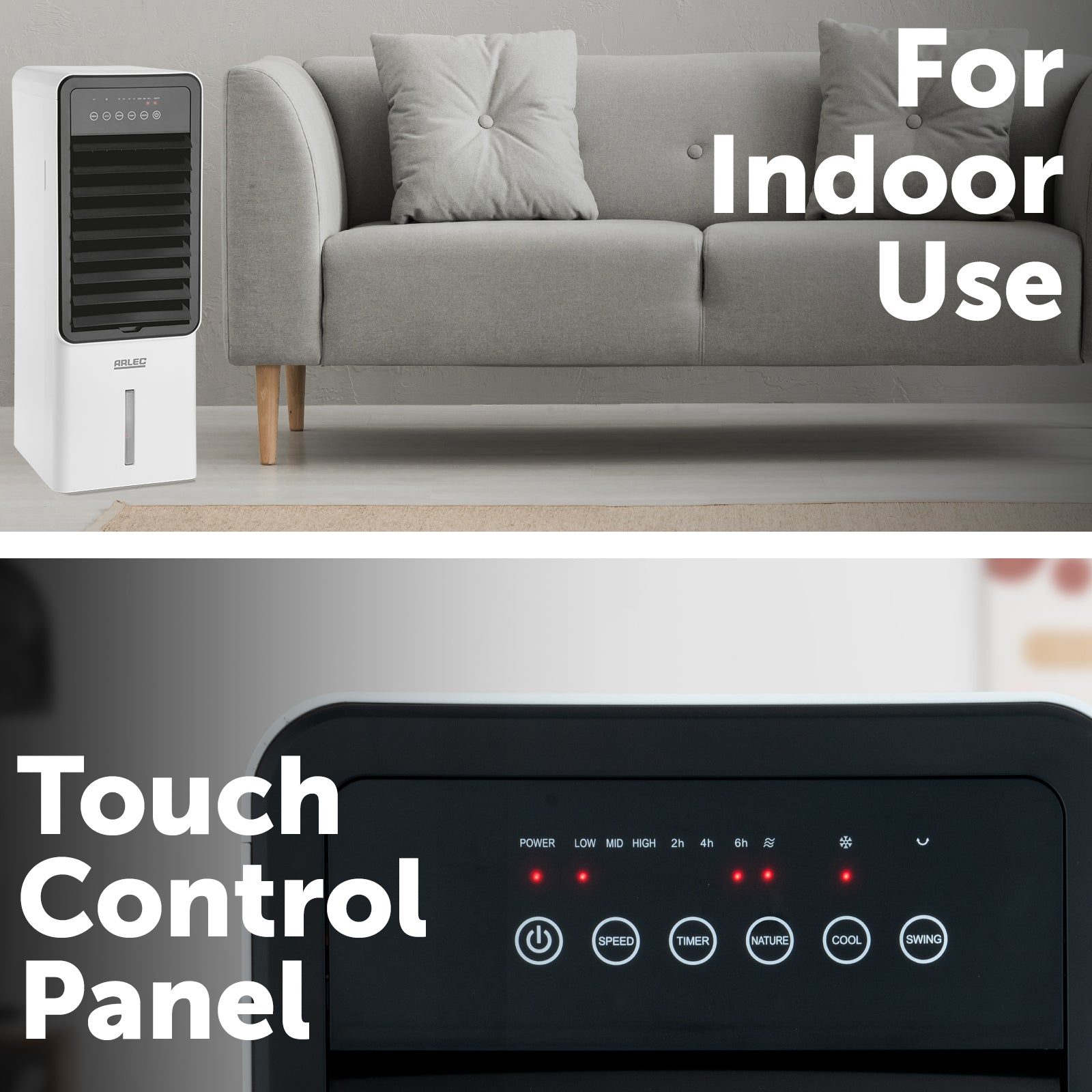 Arlec 5.5L Remote Evaporative Cooler – Energy Efficient Cooling with Water Tank