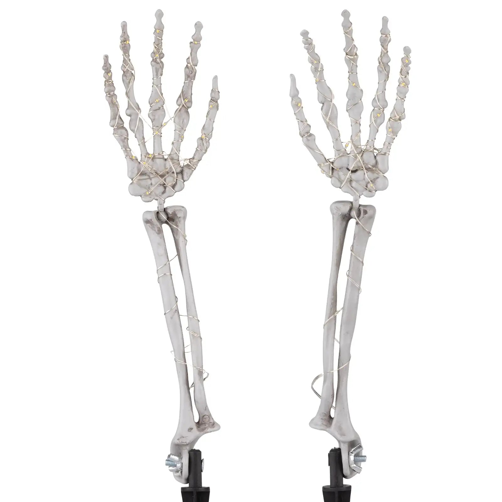 Arlec Halloween skeleton stake lights – 50cm battery operated LED decorations, pack of 2