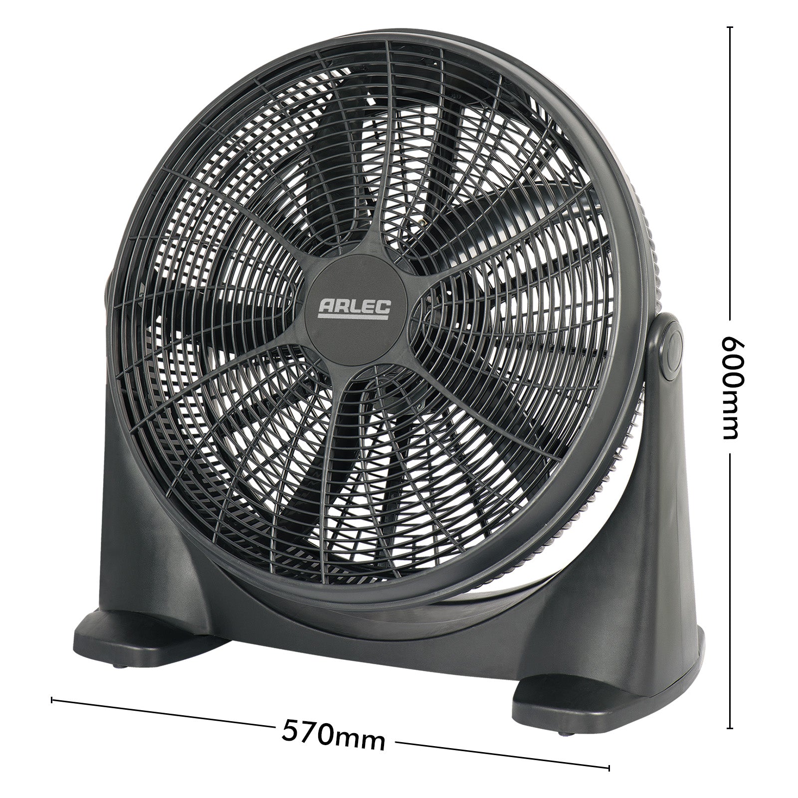 Arlec 50cm High Velocity Box Fan – Industrial Grade Portable Cooling Fan