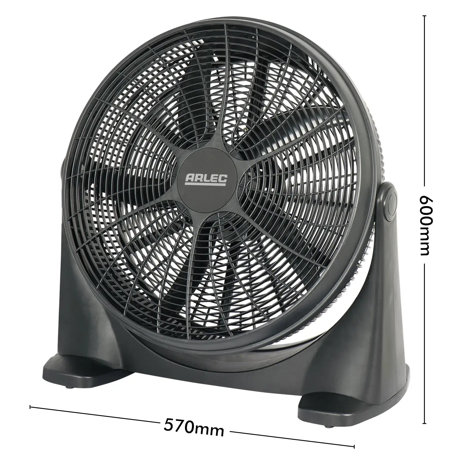Arlec 50cm High Velocity Box Fan – Industrial Grade Portable Cooling Fan