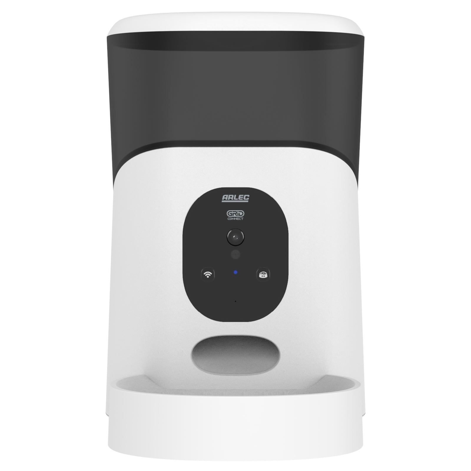 Arlec 5L Grid Connect Smart Pet Feeder with Camera – smart Wi-Fi pet feeder, automatic food dispenser with camera, Grid Connect smart feeder