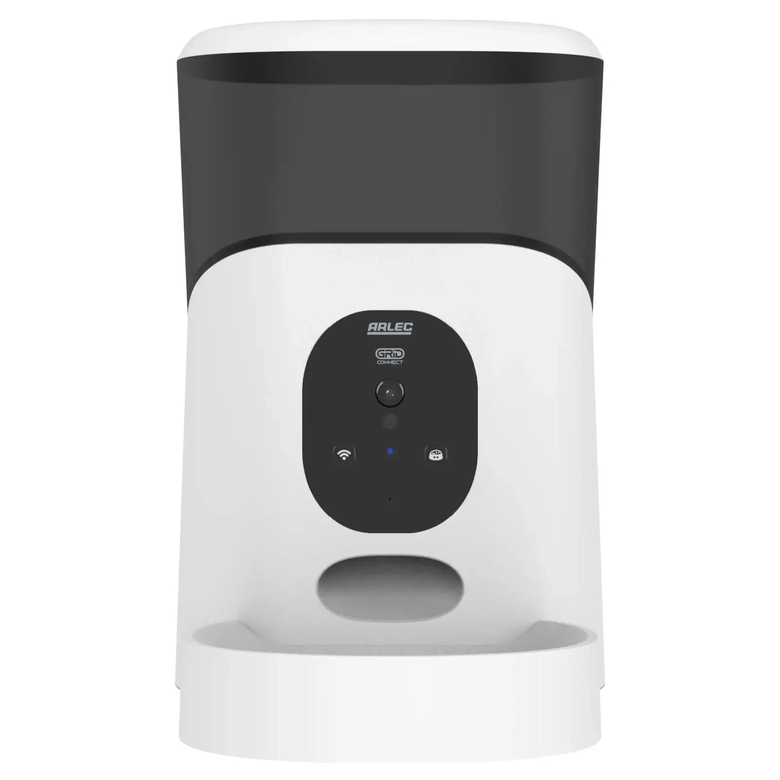 Arlec 5L Grid Connect Smart Pet Feeder with Camera – smart Wi-Fi pet feeder, automatic food dispenser with camera, Grid Connect smart feeder