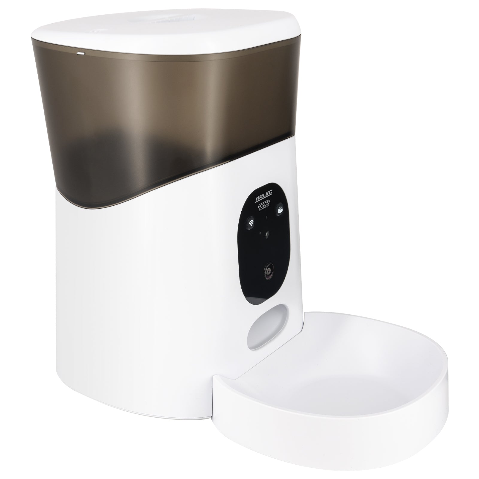 Arlec 5L Grid Connect Smart Pet Feeder with Camera – smart Wi-Fi pet feeder, automatic food dispenser with camera, Grid Connect smart feeder