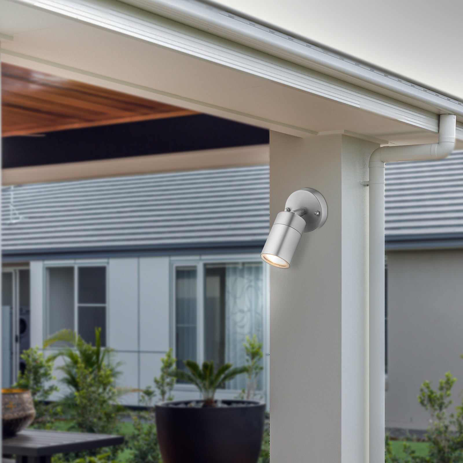 Arlec 5W Marine Grade Adjustable LED Wall Light - exterior wall light, energy efficient LED