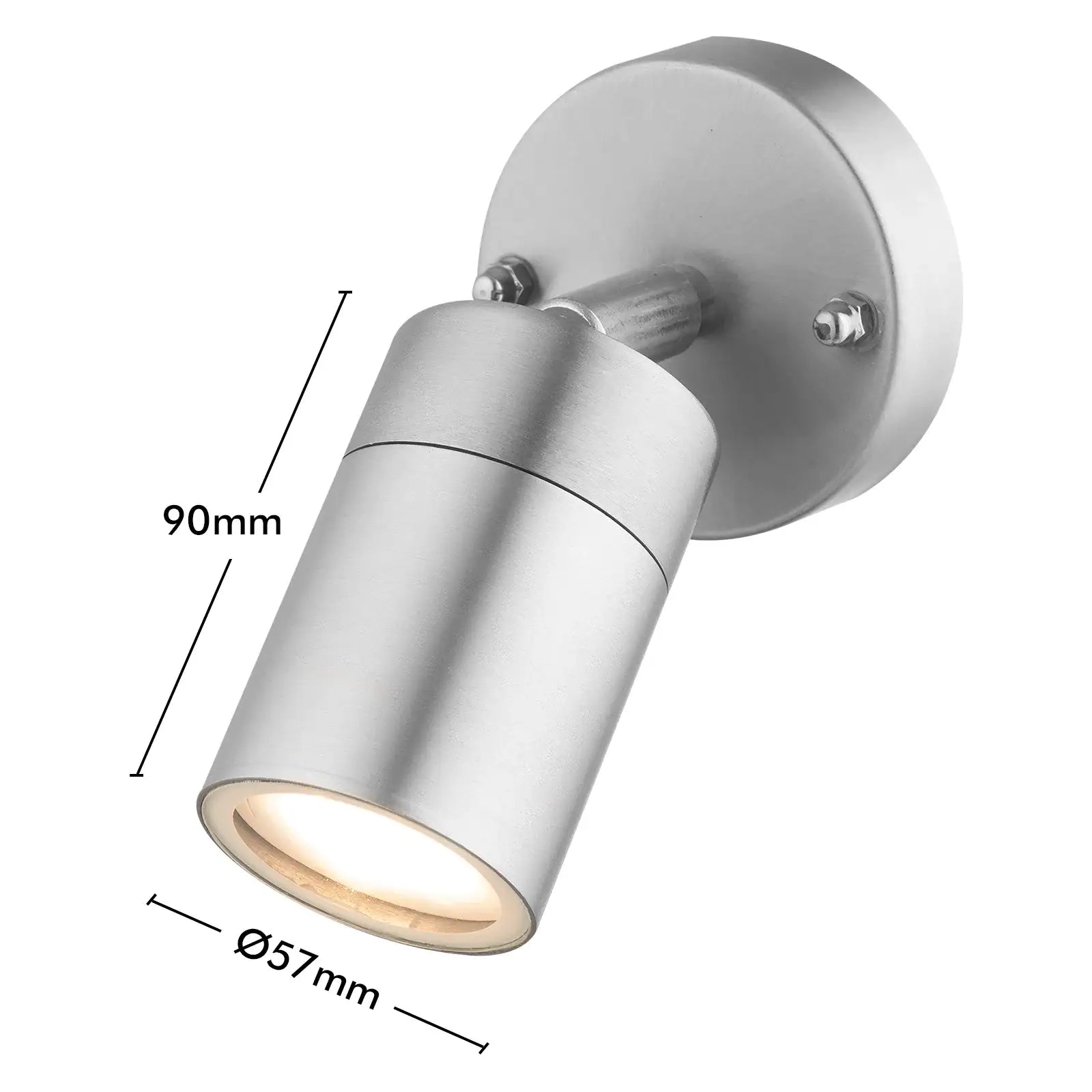 Arlec 5W Marine Grade Adjustable LED Wall Light - exterior wall light, energy efficient LED