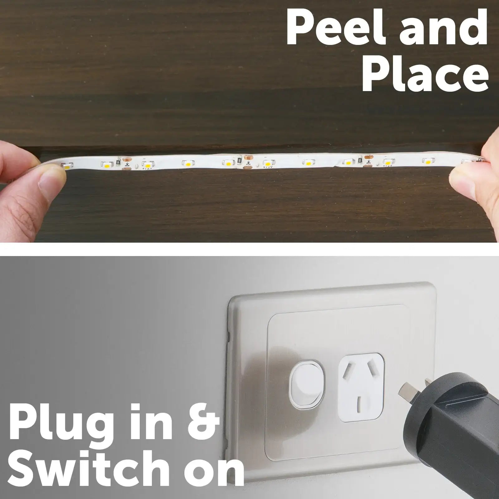 Arlec 5m CCT LED strip light, weatherproof IP65 strip with tri-colour lighting, home accent LED