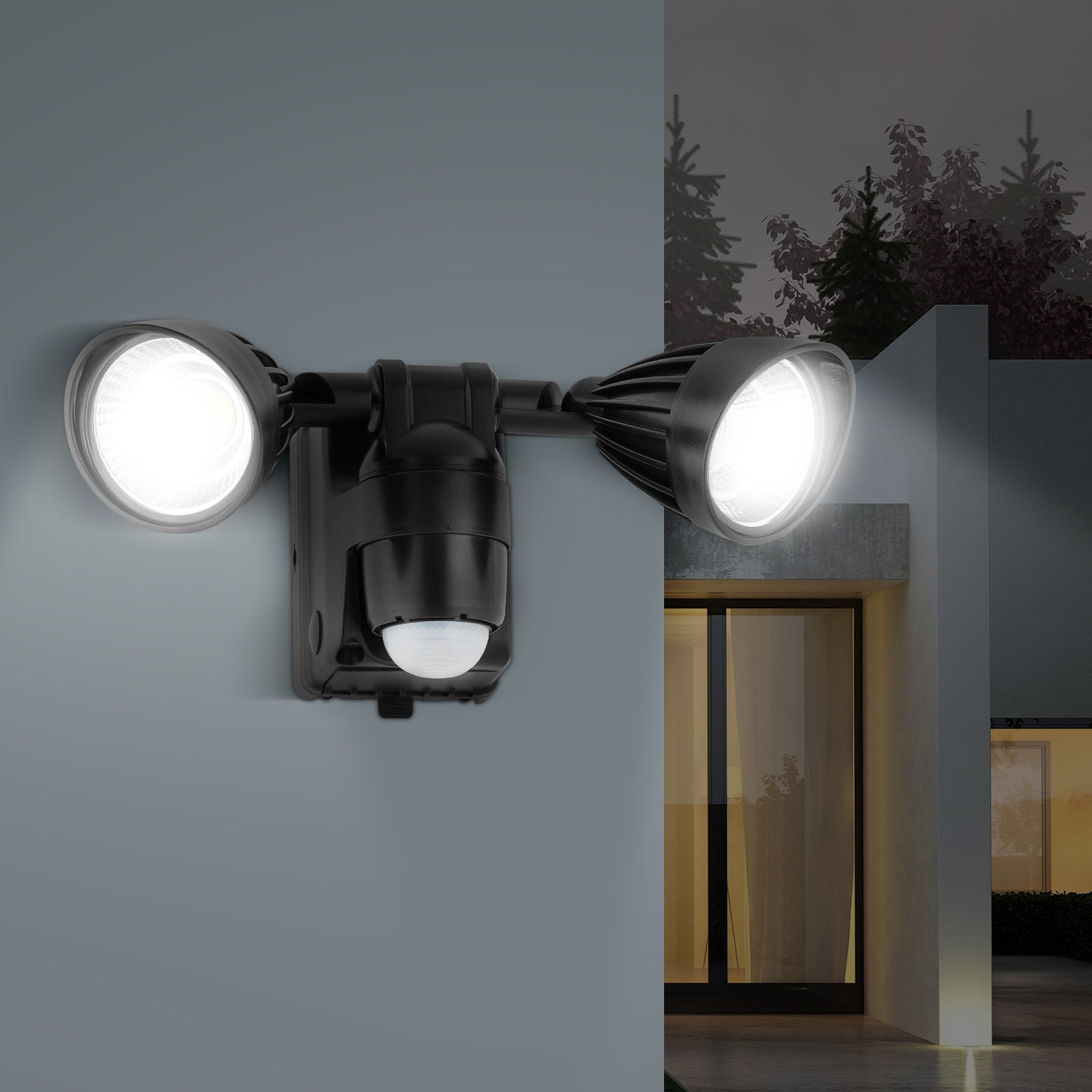 Arlec battery-operated LED spotlight – 6.5W motion sensor garden or security light with adjustable head and IP44 rating