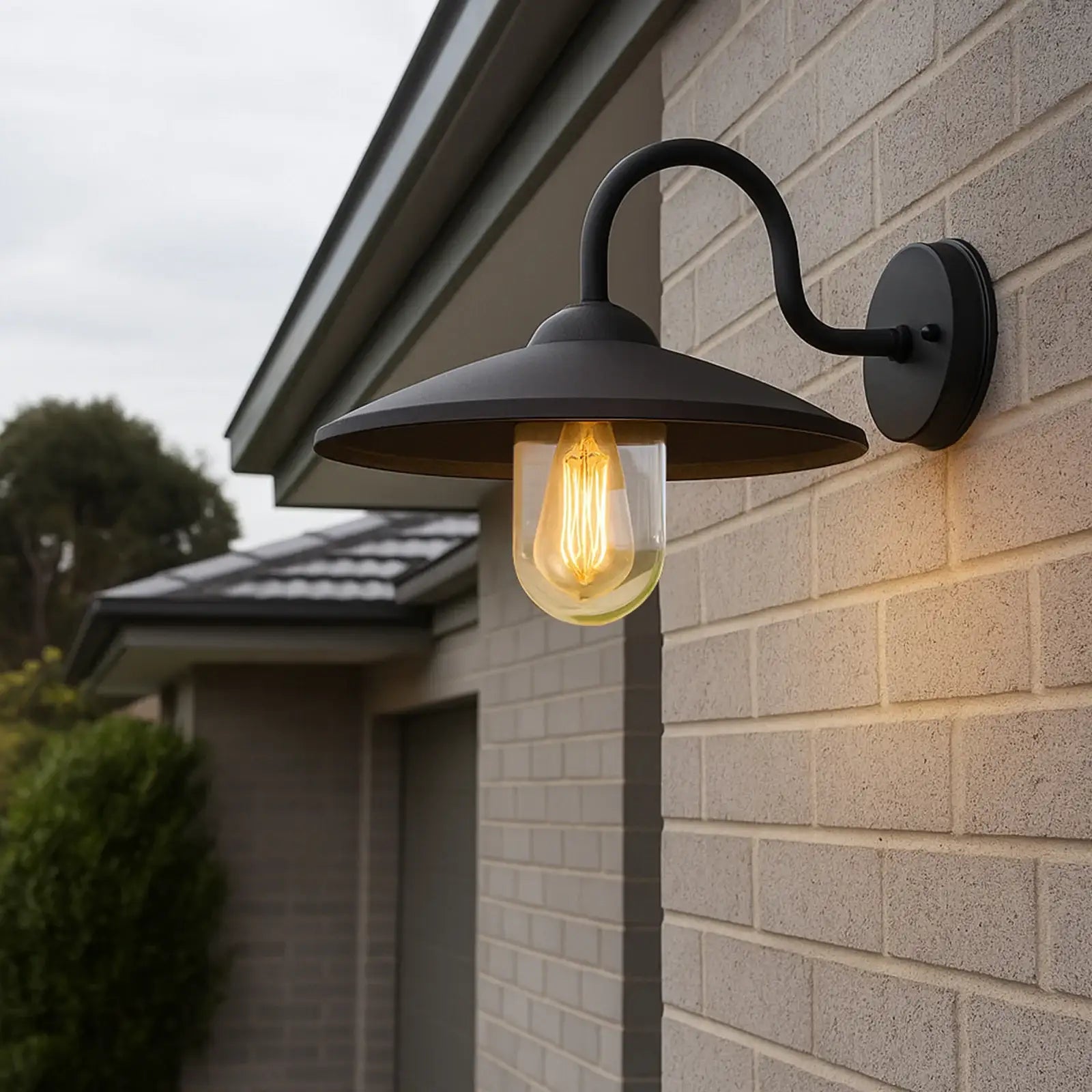 Arlec 60W Black Bristol Wall Farm Light - outdoor lighting solution