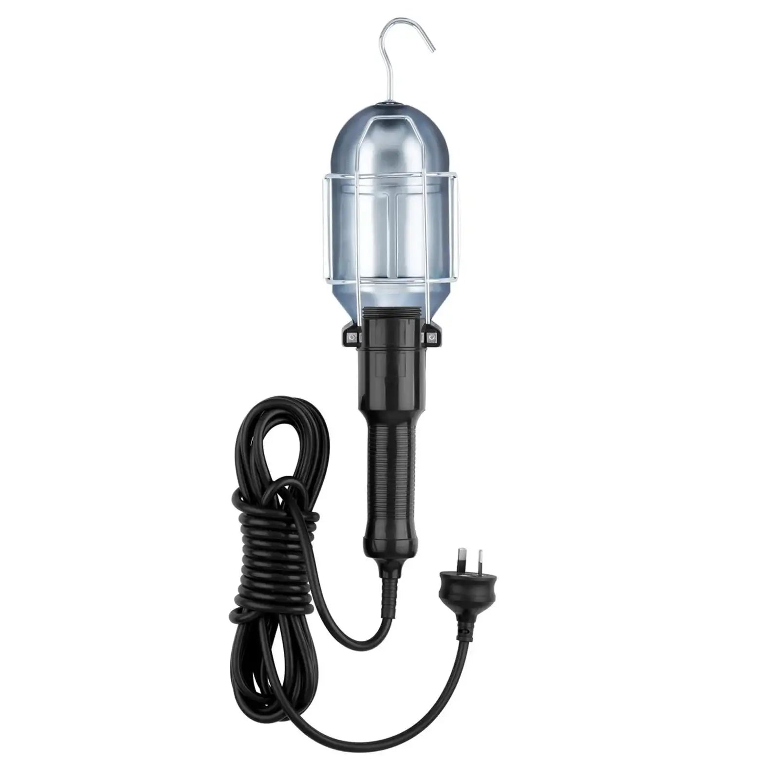 60W handheld inspection work light with 5m cable and tough metal cage
