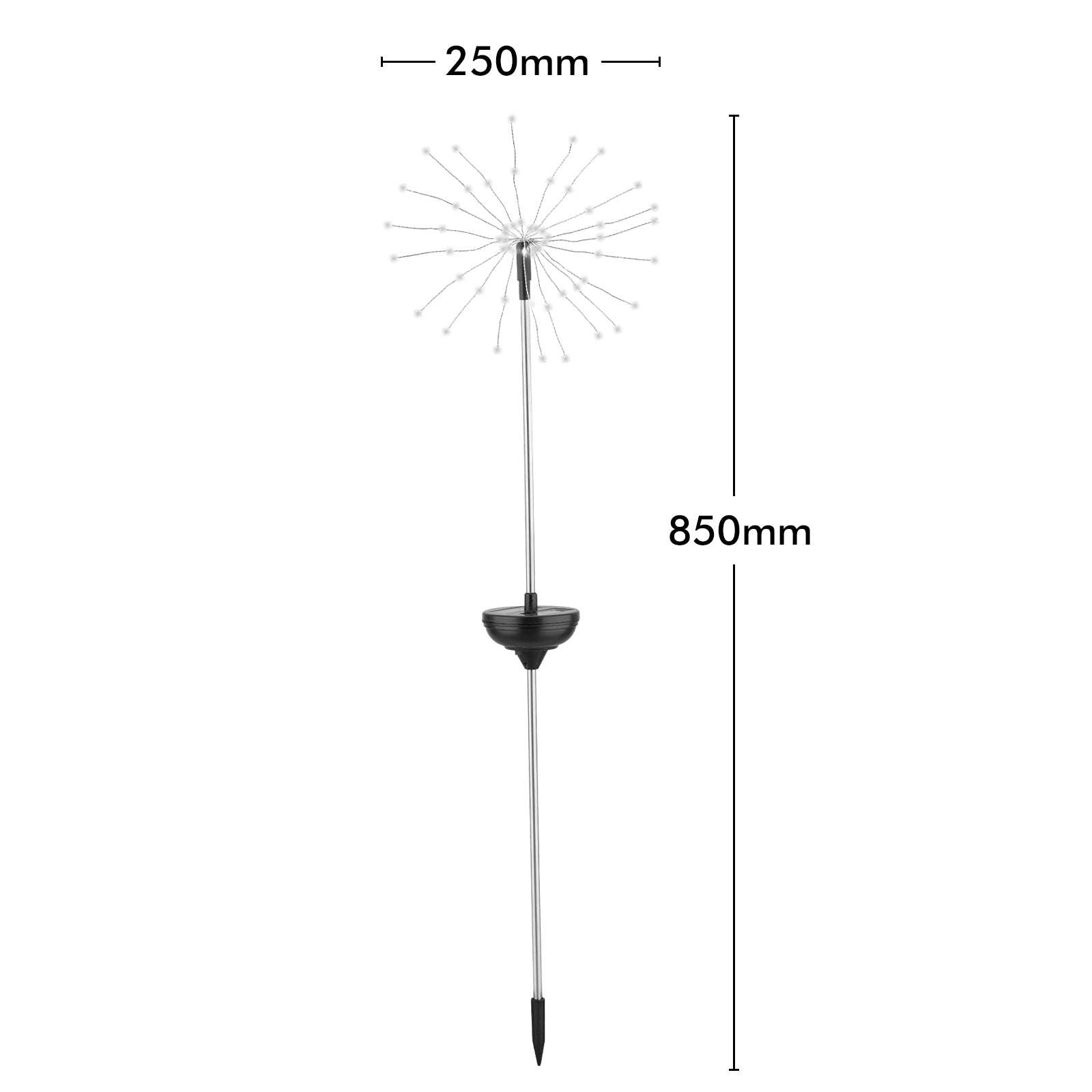 Arlec warm white LED starburst solar light – 60 LED decorative garden stake light with dusk sensor and IP44 rating