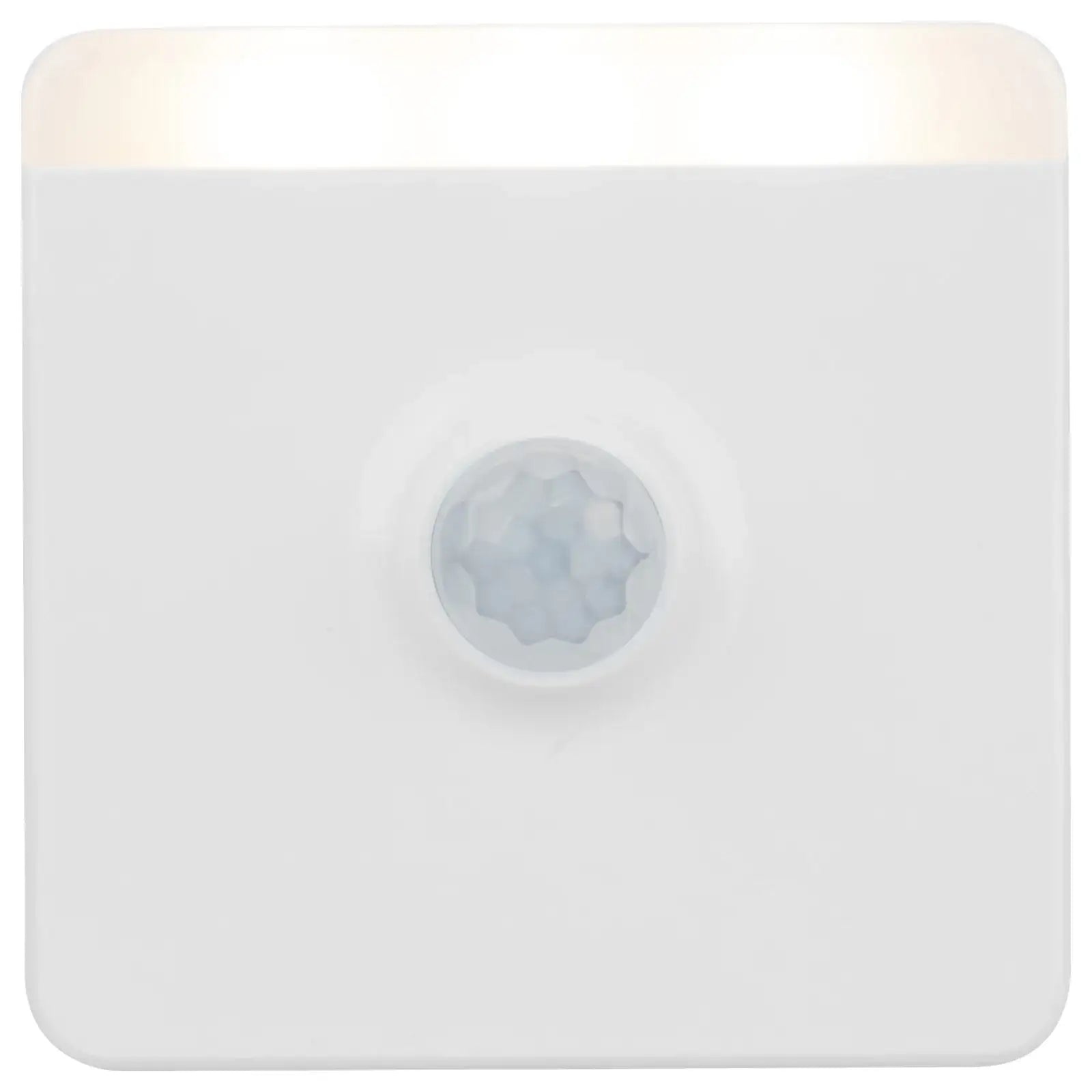 Arlec square plug-in motion sensor night light with warm white LED and auto shut-off