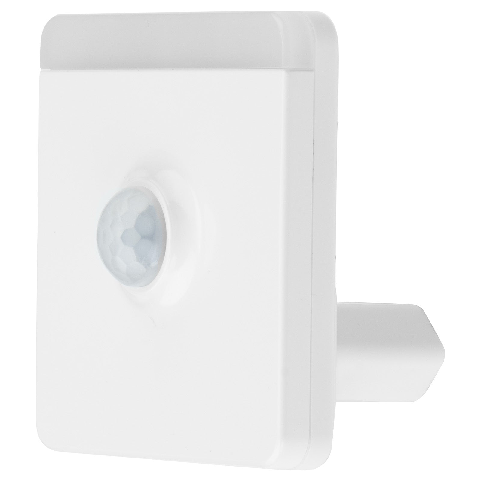 Arlec square plug-in motion sensor night light with warm white LED and auto shut-off