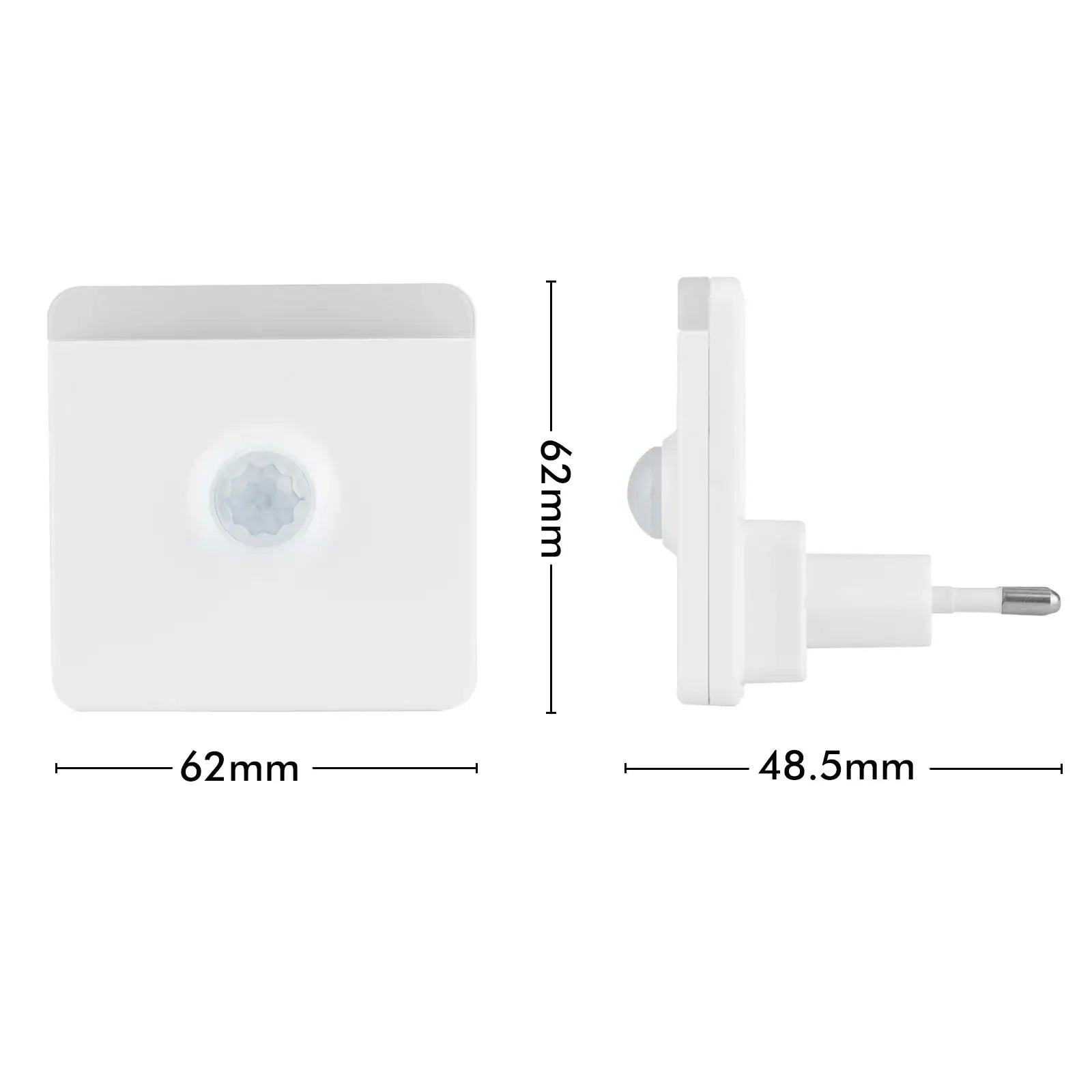 Arlec square plug-in motion sensor night light with warm white LED and auto shut-off