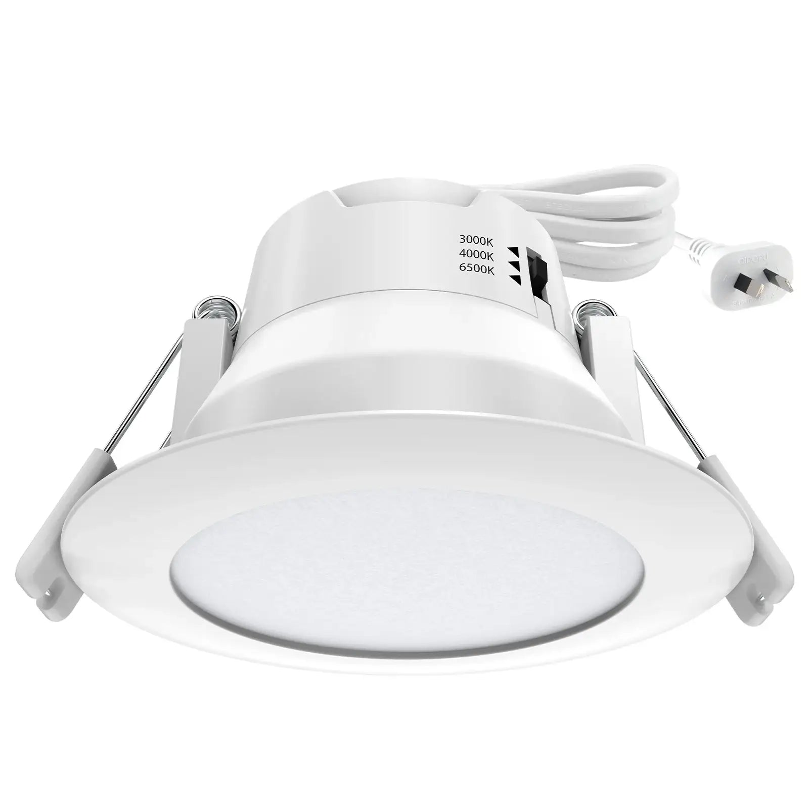 Arlec 6W dimmable tri-colour LED downlight, small cutout recessed light for ceilings
