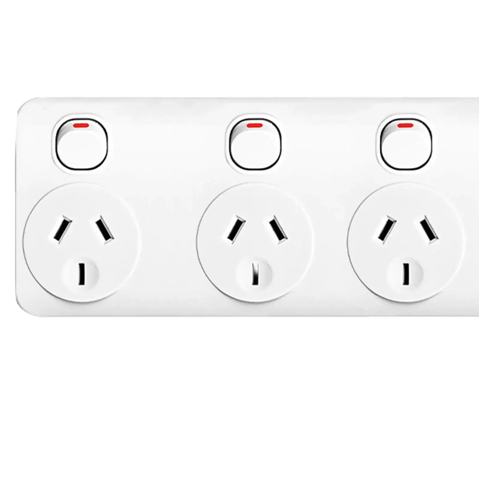 Arlec 6 Outlet Individually Switched Powerboard - switched powerboard, 6 socket extension, home office power strip