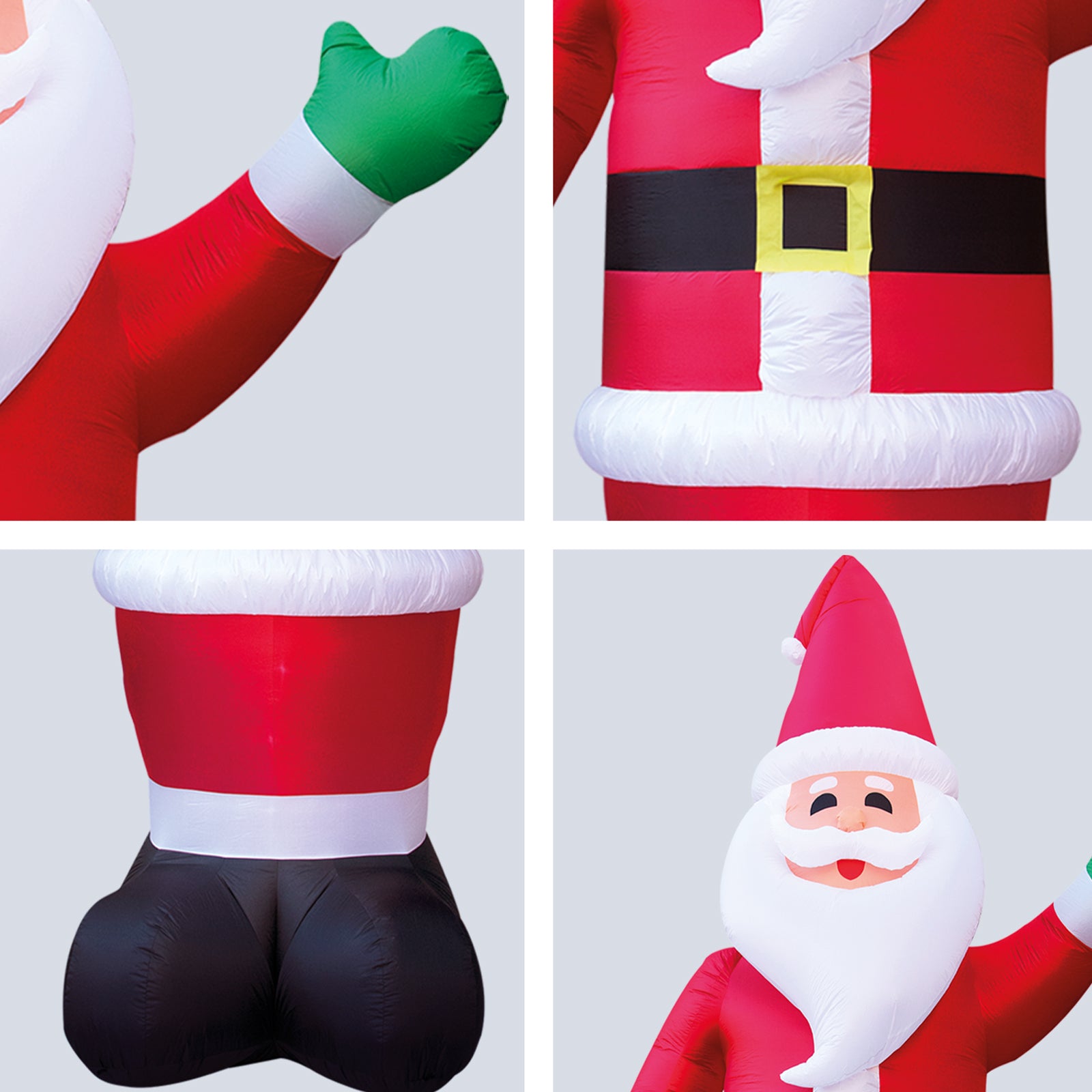 Arlec 6m inflatable Santa with LED lights – festive outdoor Christmas decoration with self-inflating low voltage design