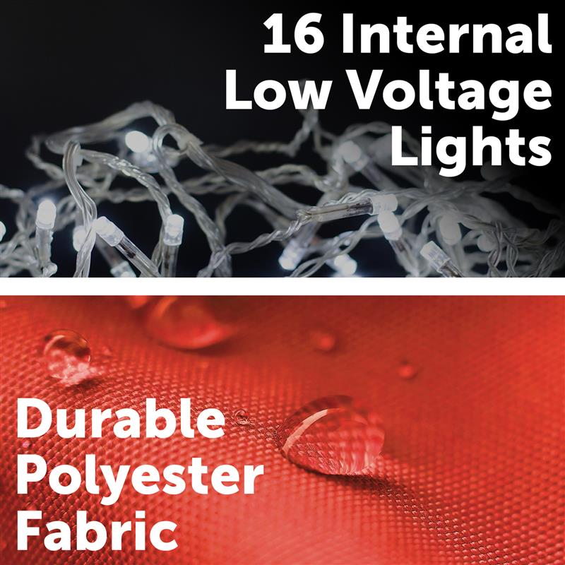 Arlec 6m inflatable Santa with LED lights – festive outdoor Christmas decoration with self-inflating low voltage design