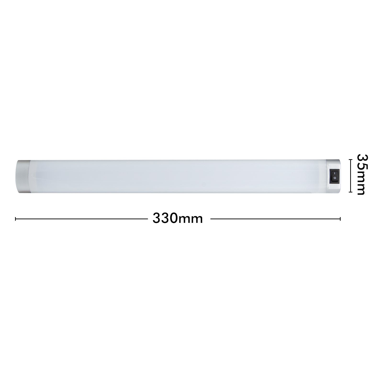 Arlec aluminium corner LED light, wide angle bar light for kitchens and cupboards