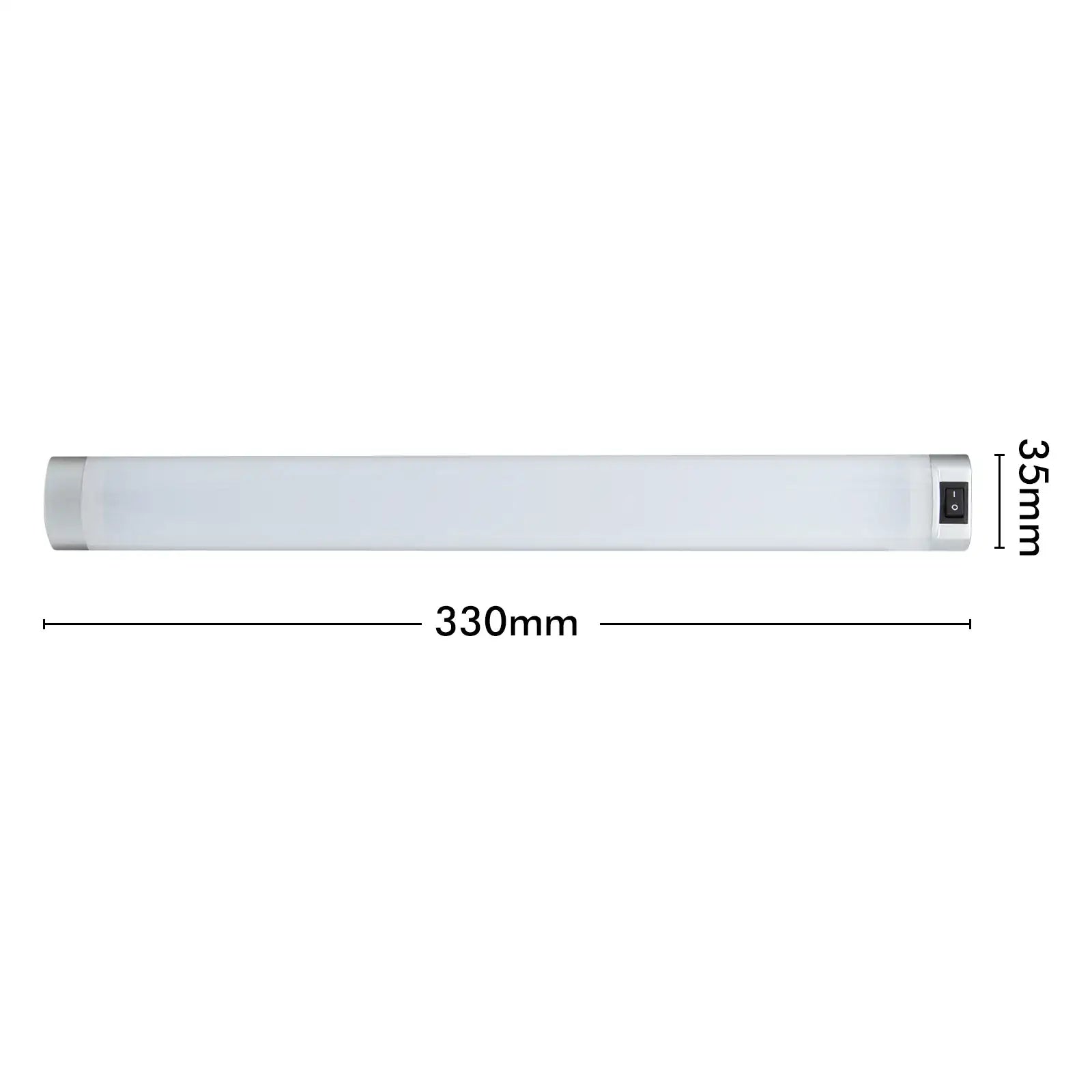 Arlec aluminium corner LED light, wide angle bar light for kitchens and cupboards