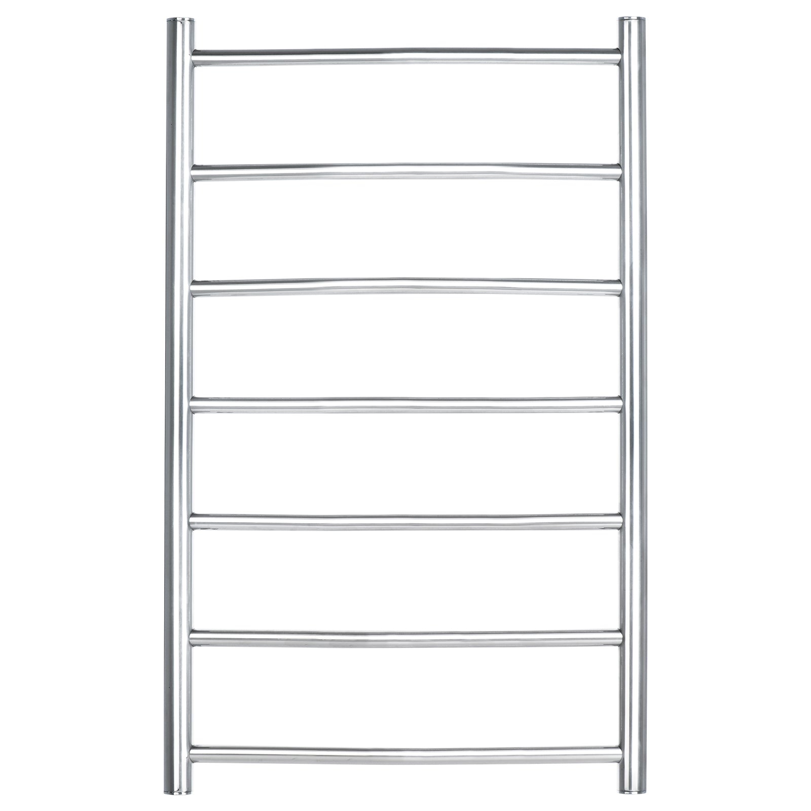 Arlec 65W 7 bar curved stainless steel heated towel rail, modern and efficient