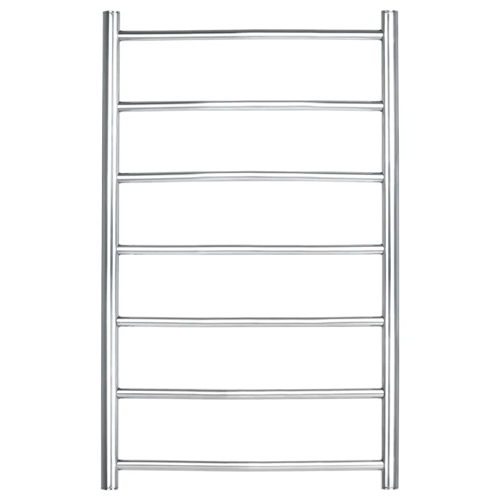 Arlec 65W 7 bar curved stainless steel heated towel rail, modern and efficient