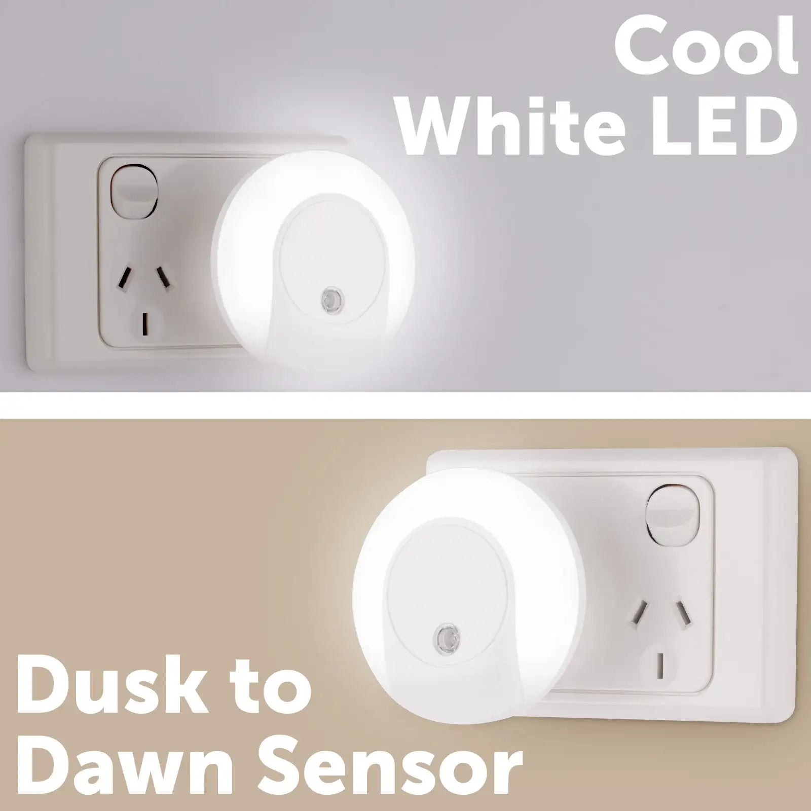Arlec motion and light sensor plug-in night light for bedrooms and hallways