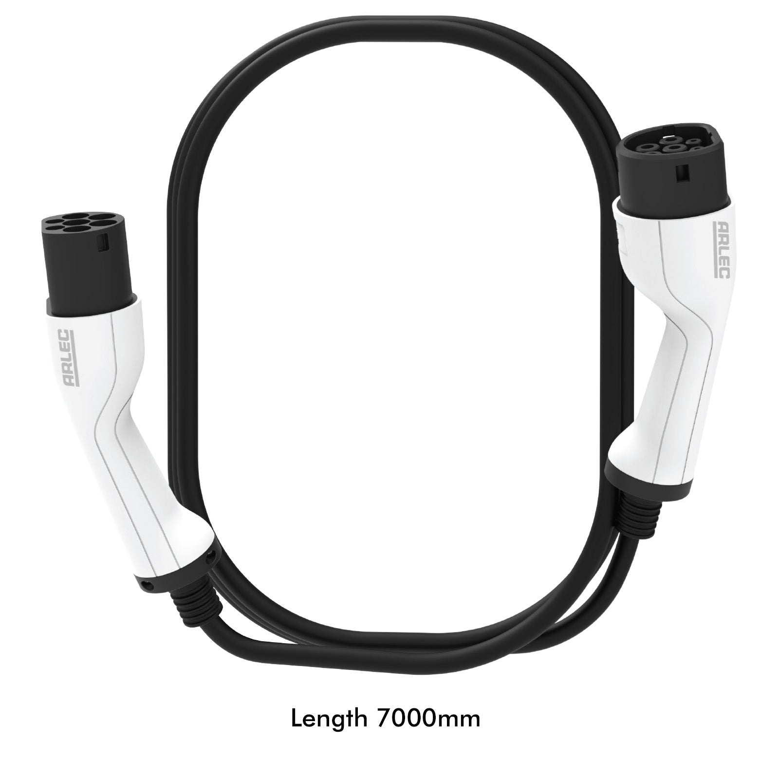 Arlec 7.4kW Single Phase EV Charging Cable, 7m IP65-rated, Type 2 connector for electric vehicles and home chargers
