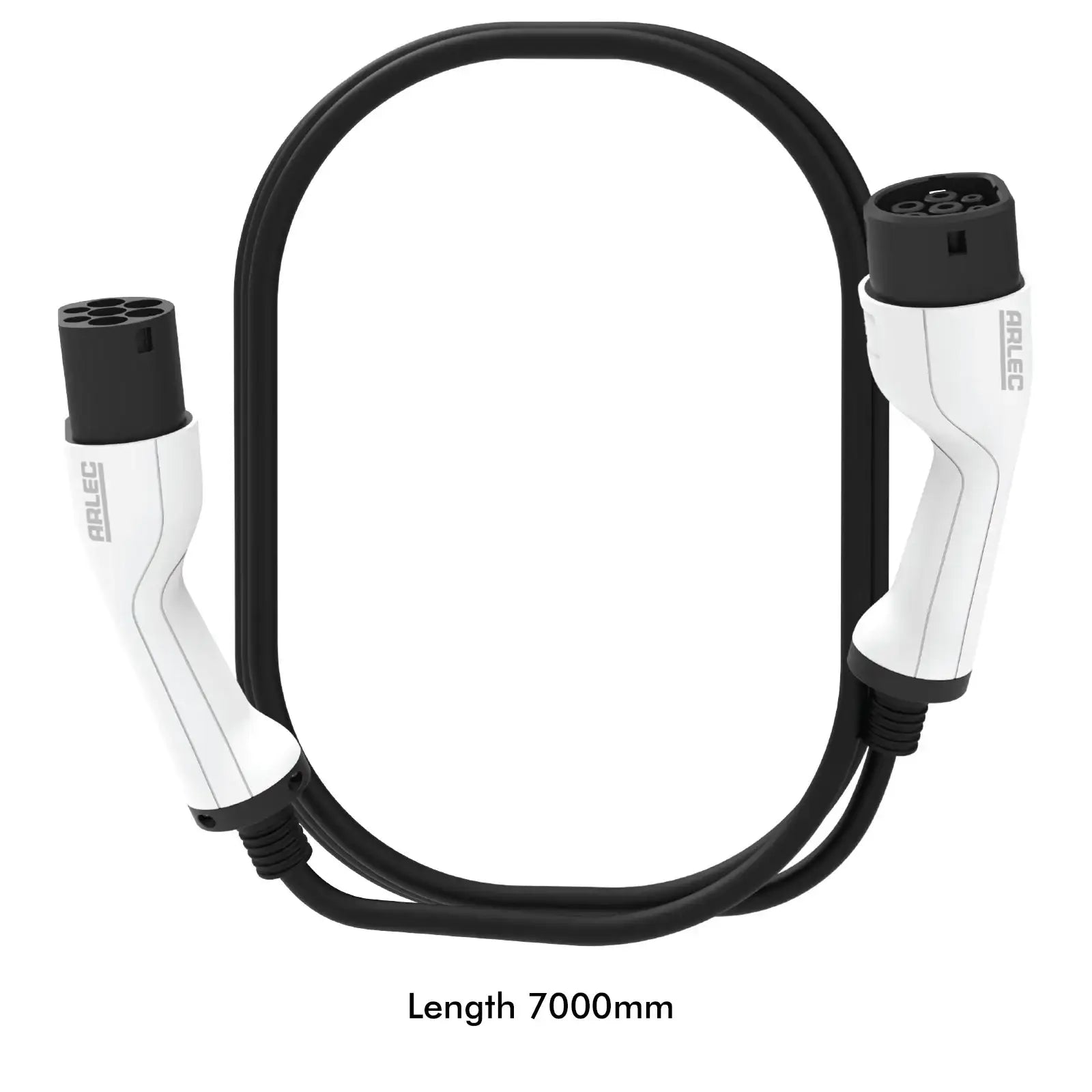 Arlec 7.4kW Single Phase EV Charging Cable, 7m IP65-rated, Type 2 connector for electric vehicles and home chargers