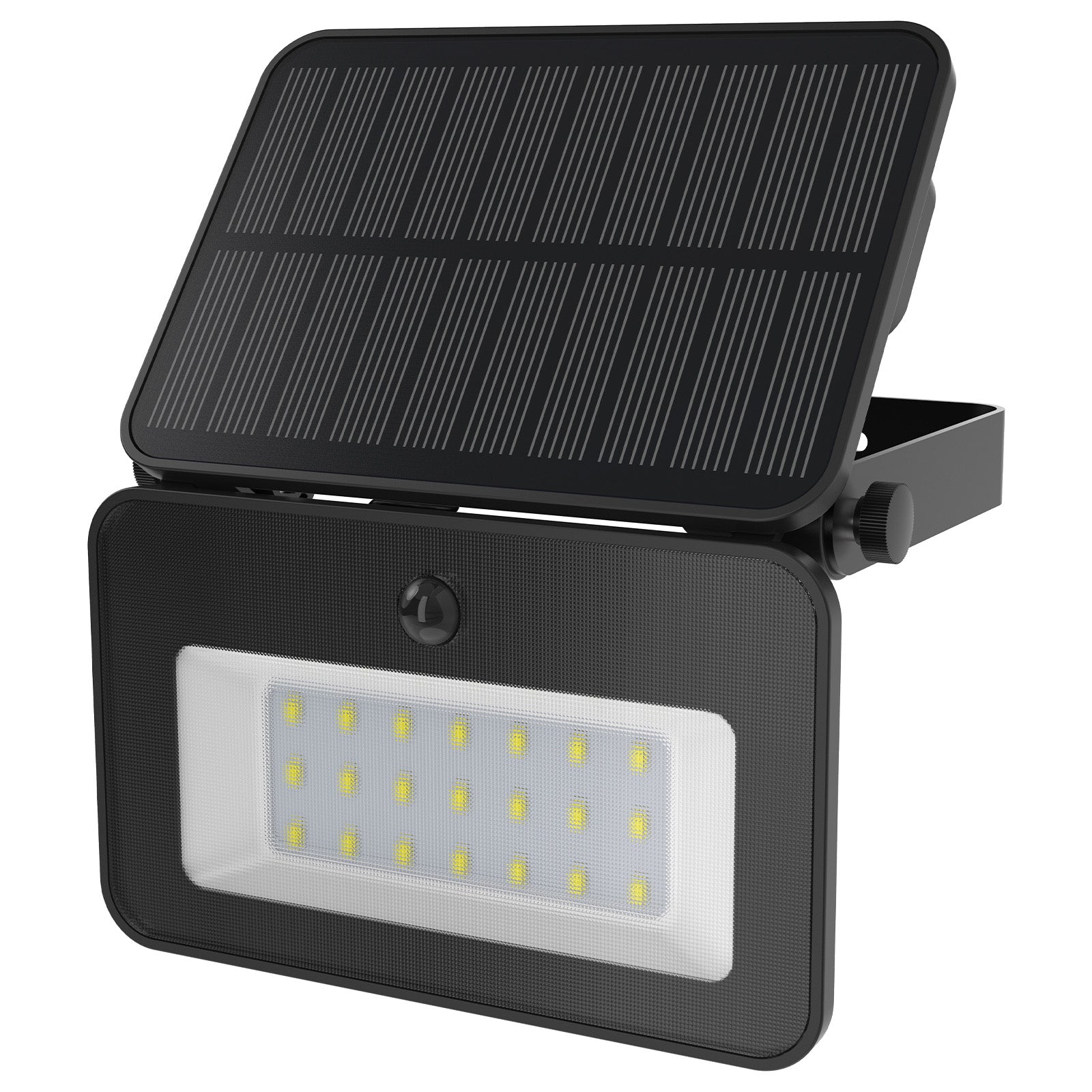 Arlec 800 lumen solar LED floodlight – PIR motion sensor light with 5m detection range and 10-hour run time
