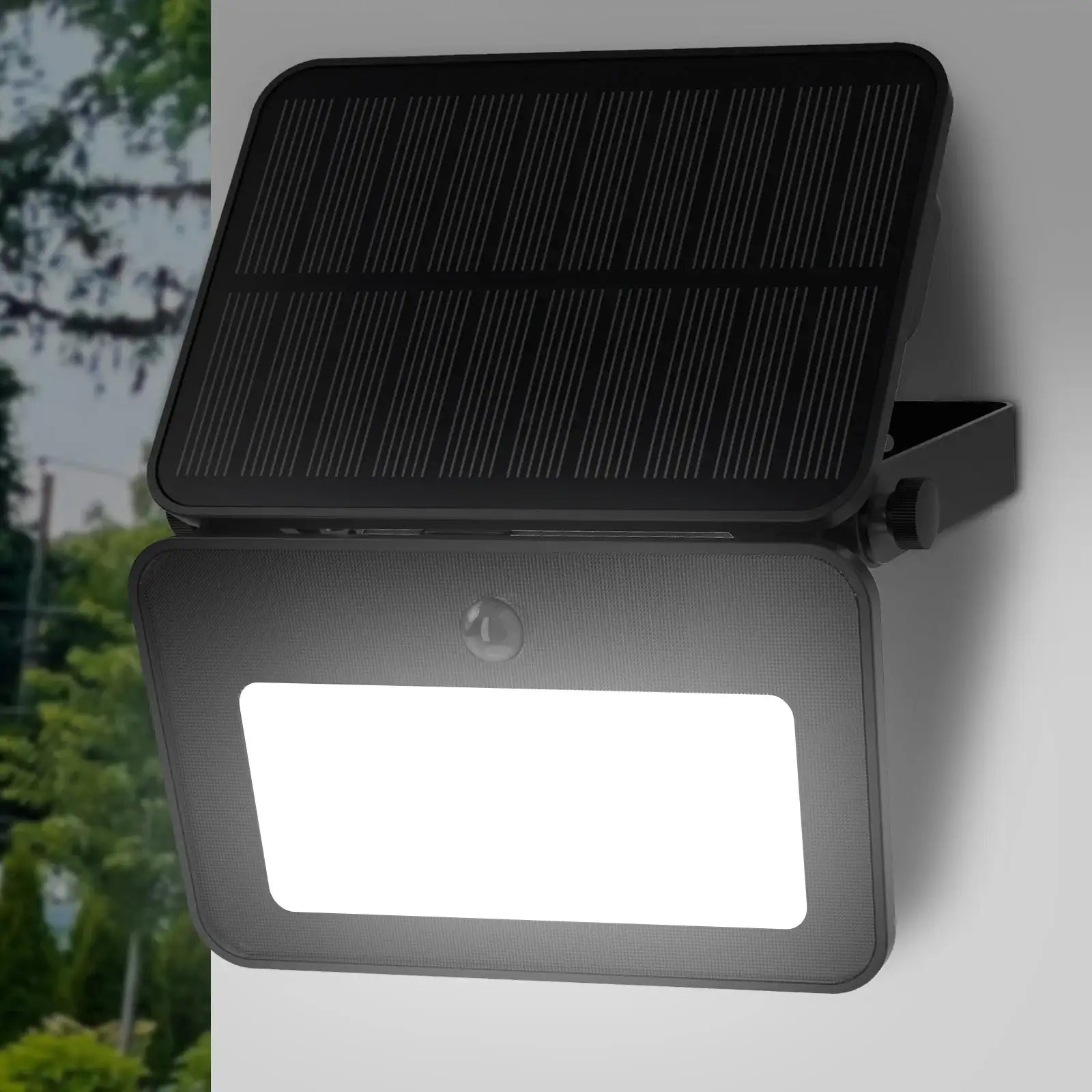 Arlec 800 lumen solar LED floodlight – PIR motion sensor light with 5m detection range and 10-hour run time