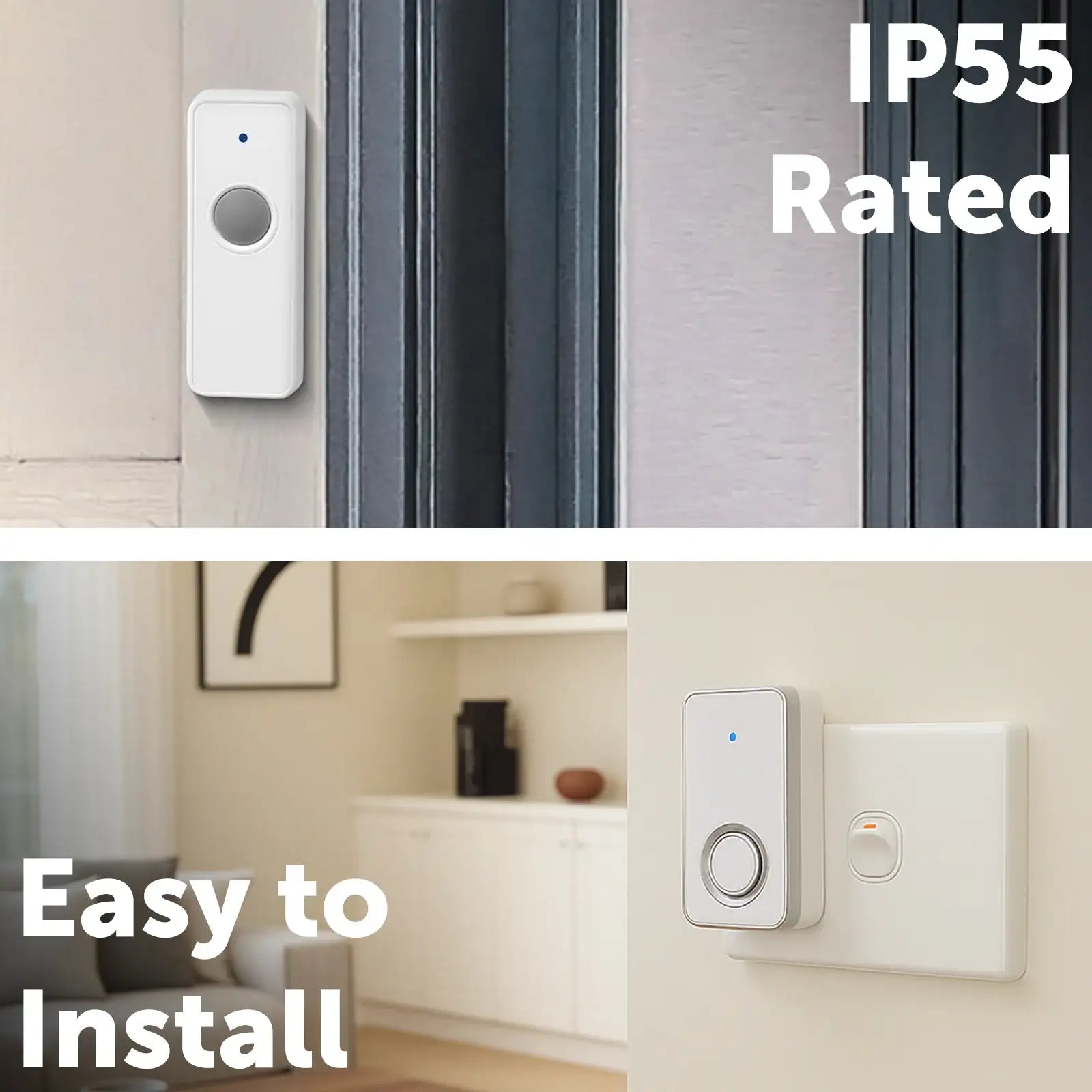 Arlec 80m Plug In Wireless Door Chime – wireless door chime, smart doorbell chime, plug-in doorbell