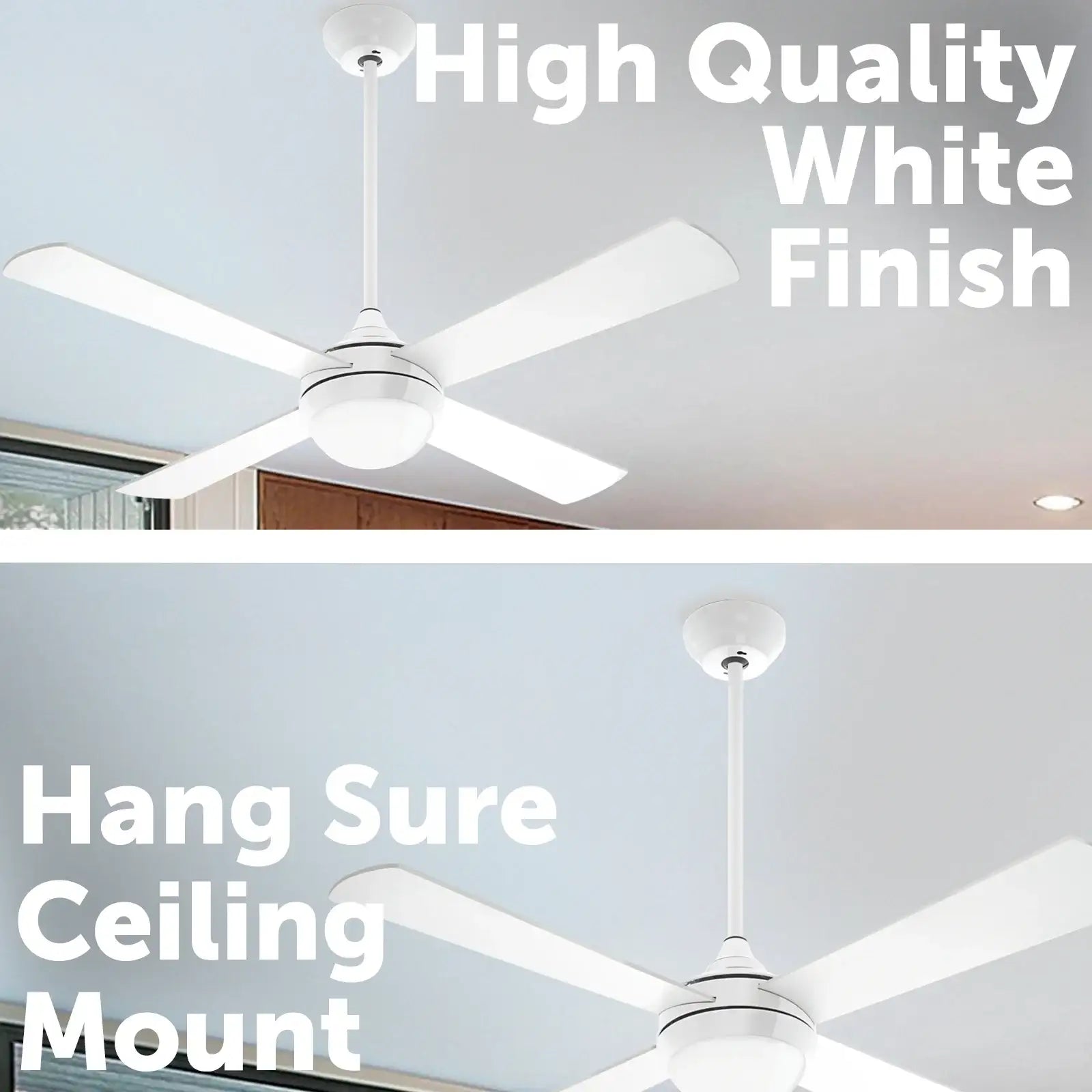 Arlec 900mm White Ceiling Fan Accessory Rod – Durable Extension Rod for High Ceilings