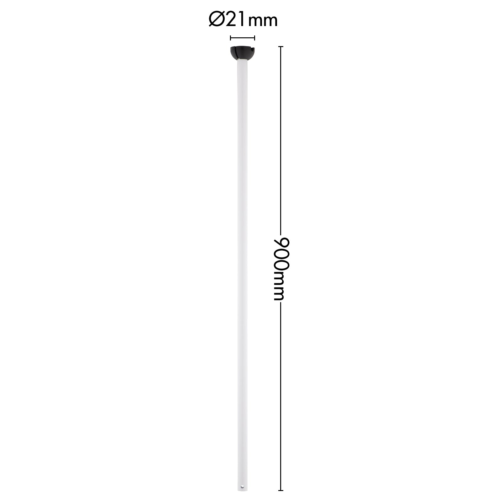 Arlec 900mm White Ceiling Fan Accessory Rod – Durable Extension Rod for High Ceilings