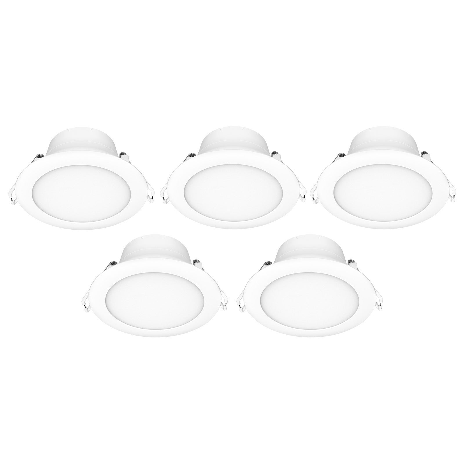 5 pack Arlec 9W RGB+CCT smart LED downlights – Wi-Fi ceiling lighting for home automation