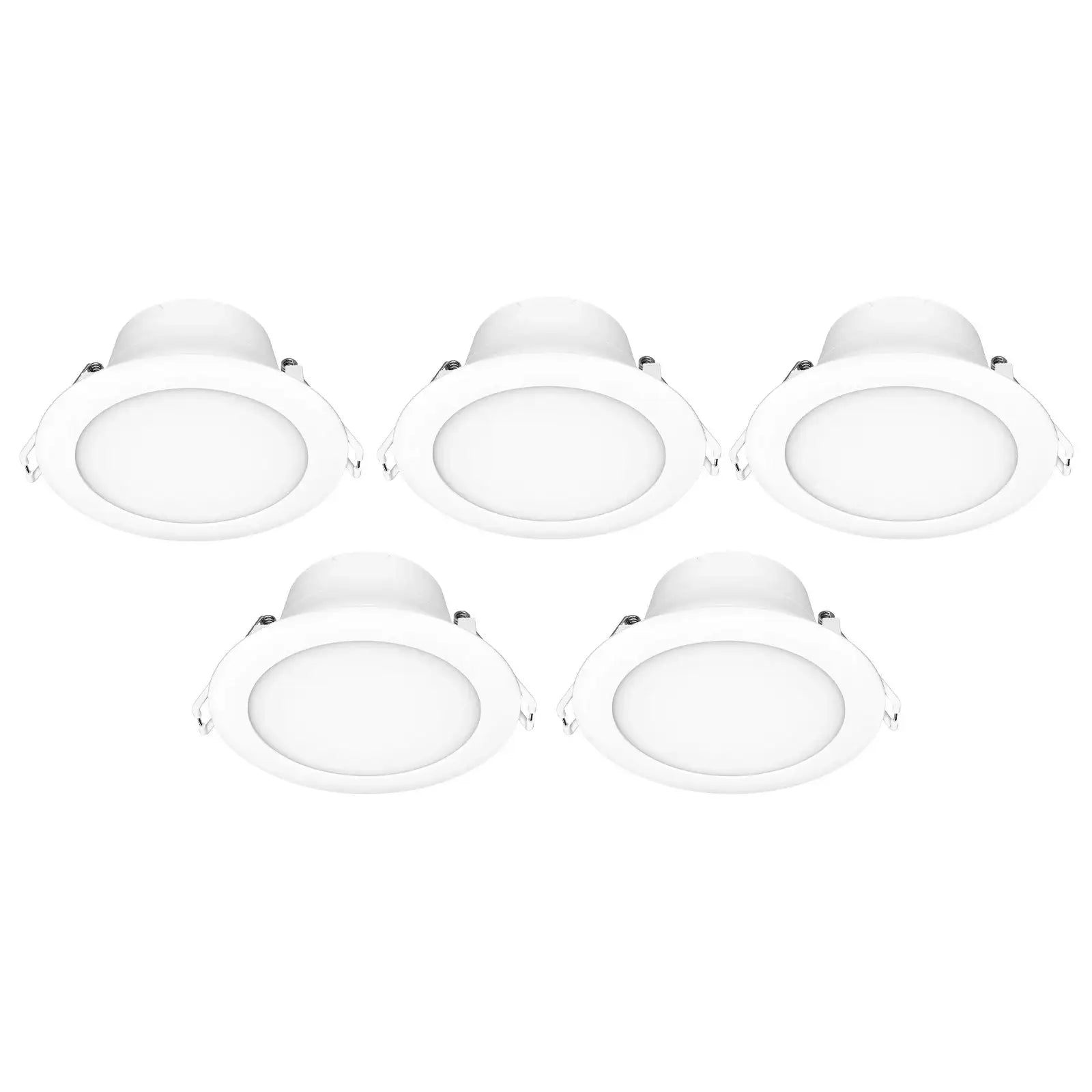 5 pack Arlec 9W RGB+CCT smart LED downlights – Wi-Fi ceiling lighting for home automation