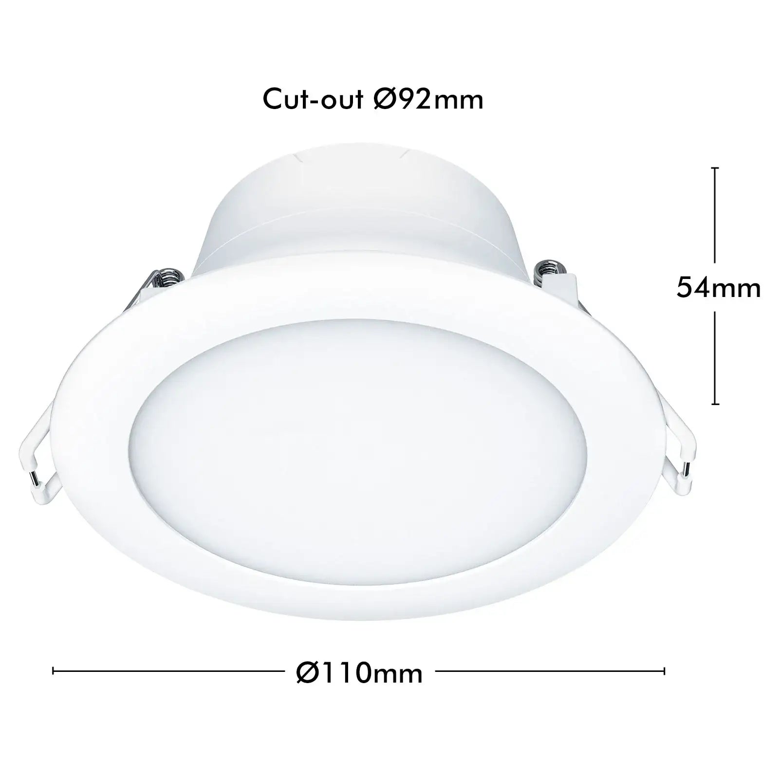 Smart 92mm RGB+CCT LED downlight – Arlec 9W Wi-Fi dimmable ceiling light Grid Connect