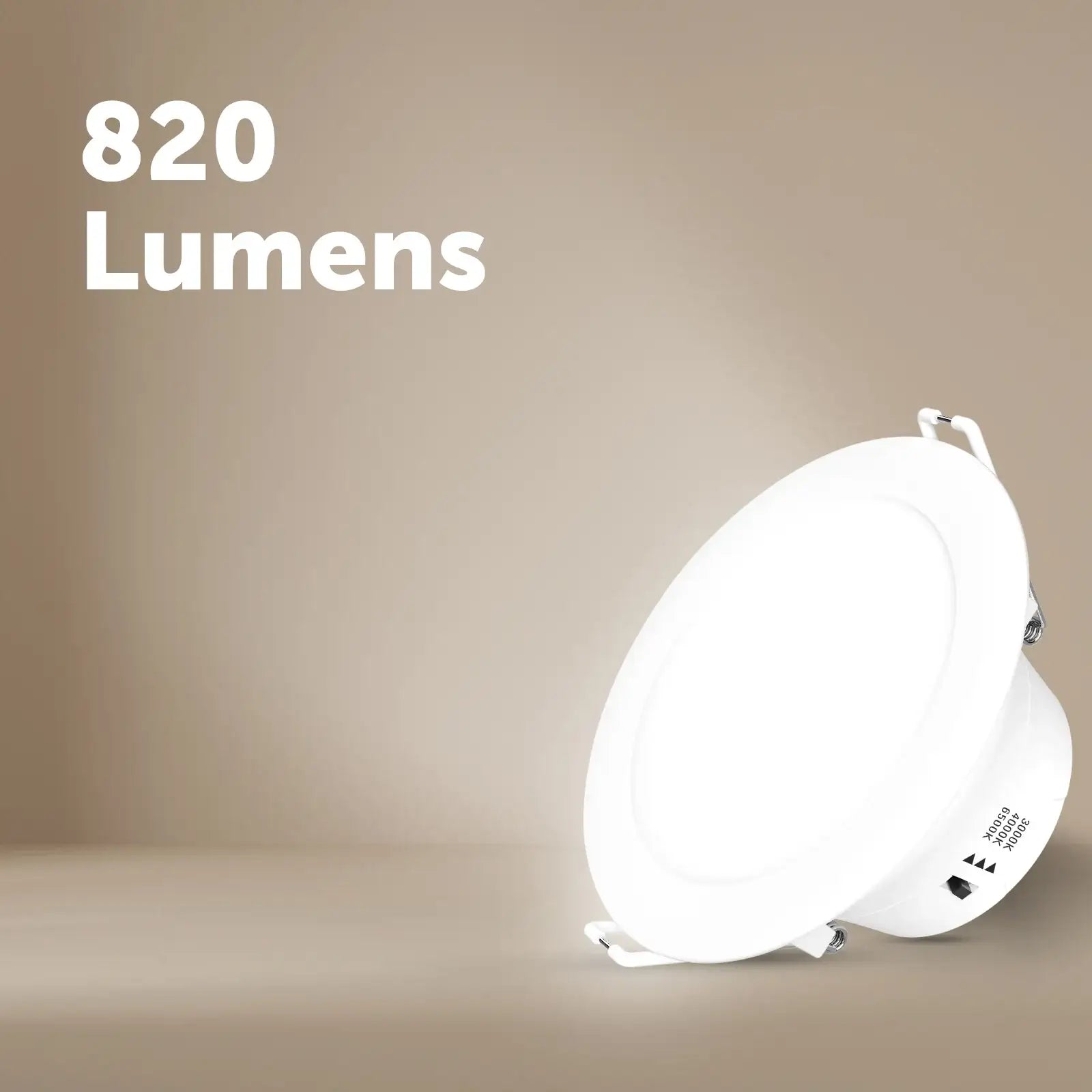 Arlec 2-pack LED downlights, tri-colour dimmable flush lens ceiling lights, plug and play