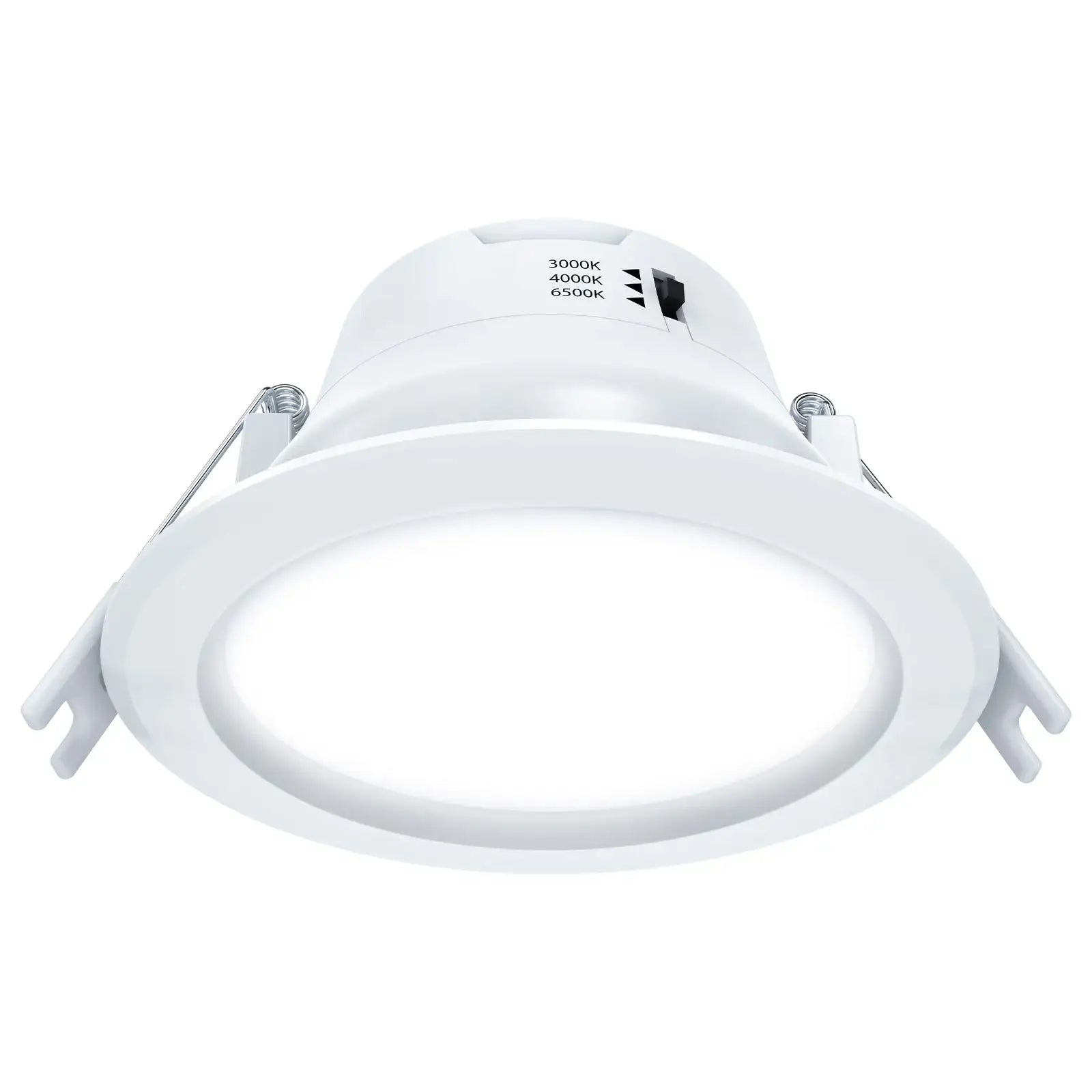 Arlec recessed lens LED downlight, tri-colour dimmable ceiling light, 92mm LED fixture