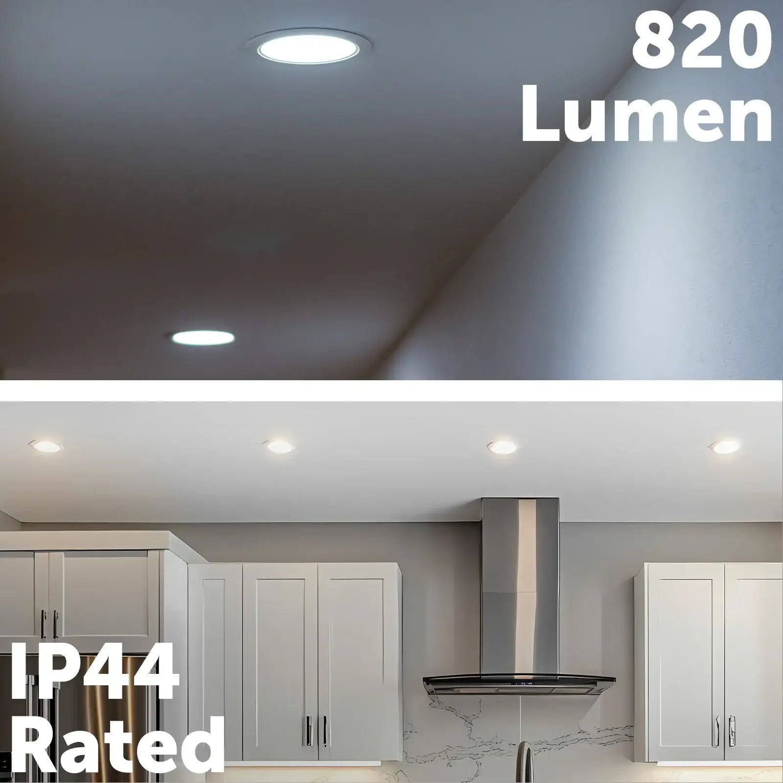 Arlec recessed lens LED downlight, tri-colour dimmable ceiling light, 92mm LED fixture