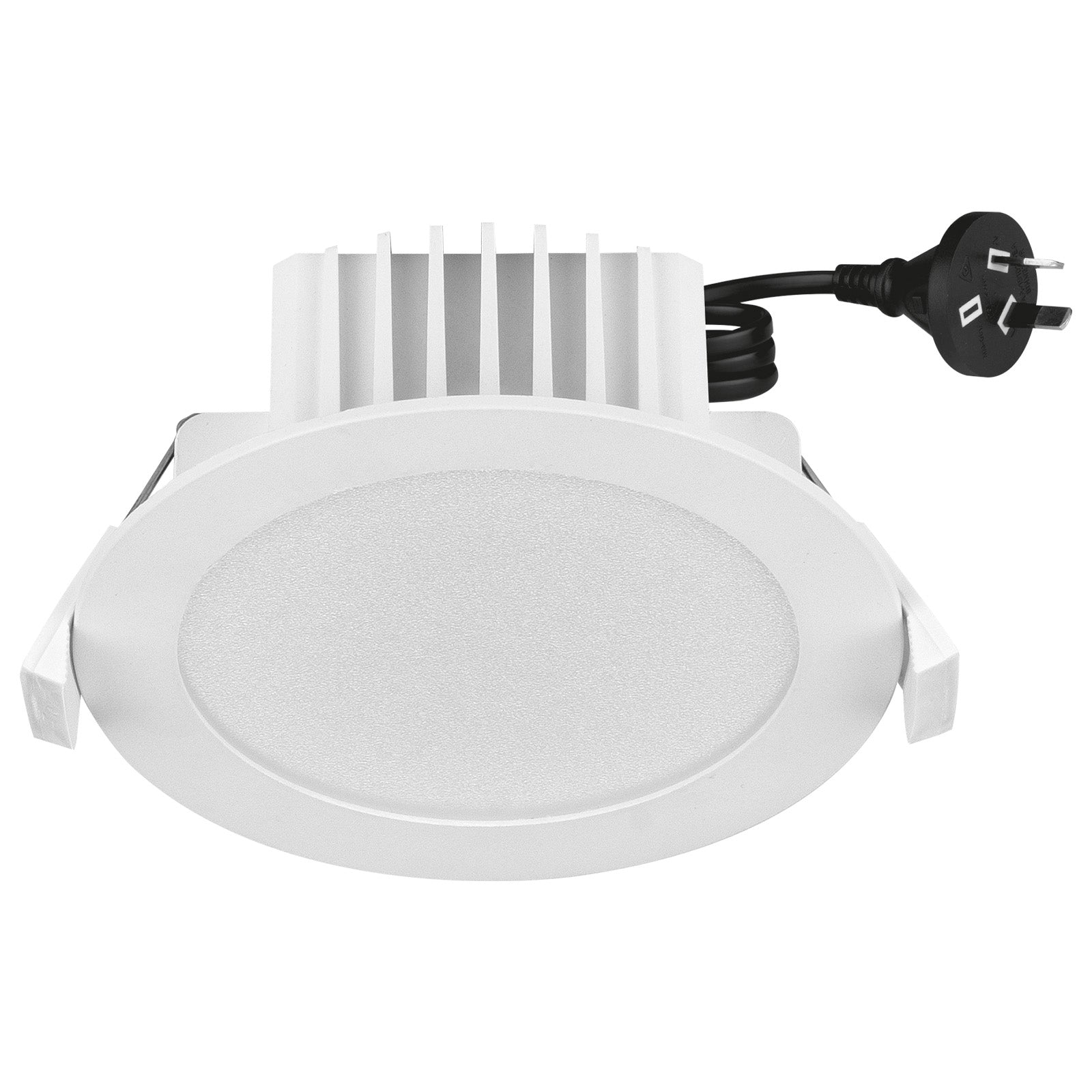 Arlec multi-lumen LED downlight, dimmable tri-colour recessed ceiling light, adjustable brightness downlight