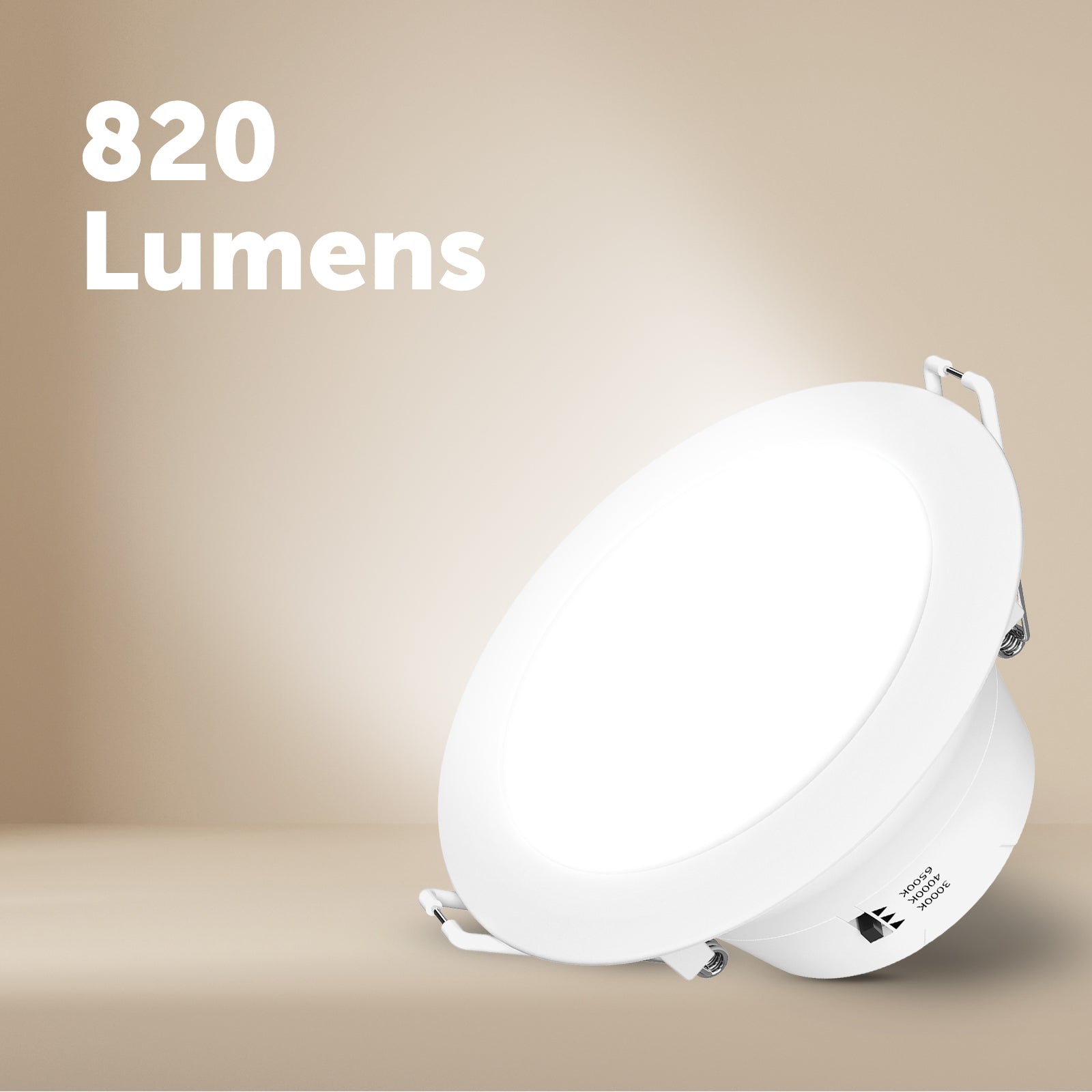 Arlec tri-colour dimmable LED downlight, energy-efficient recessed light with plug and lead