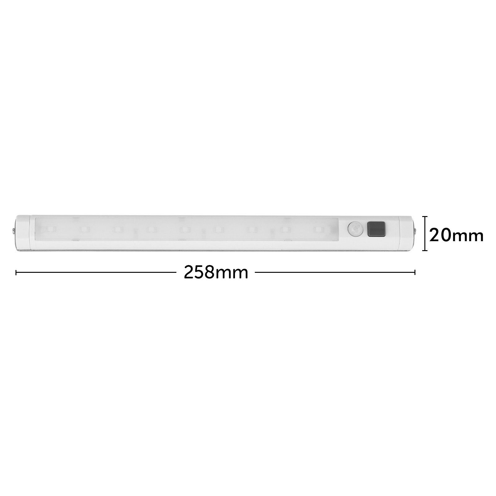 Arlec under cabinet motion sensor light, battery powered LED cabinet light, PIR sensor strip light