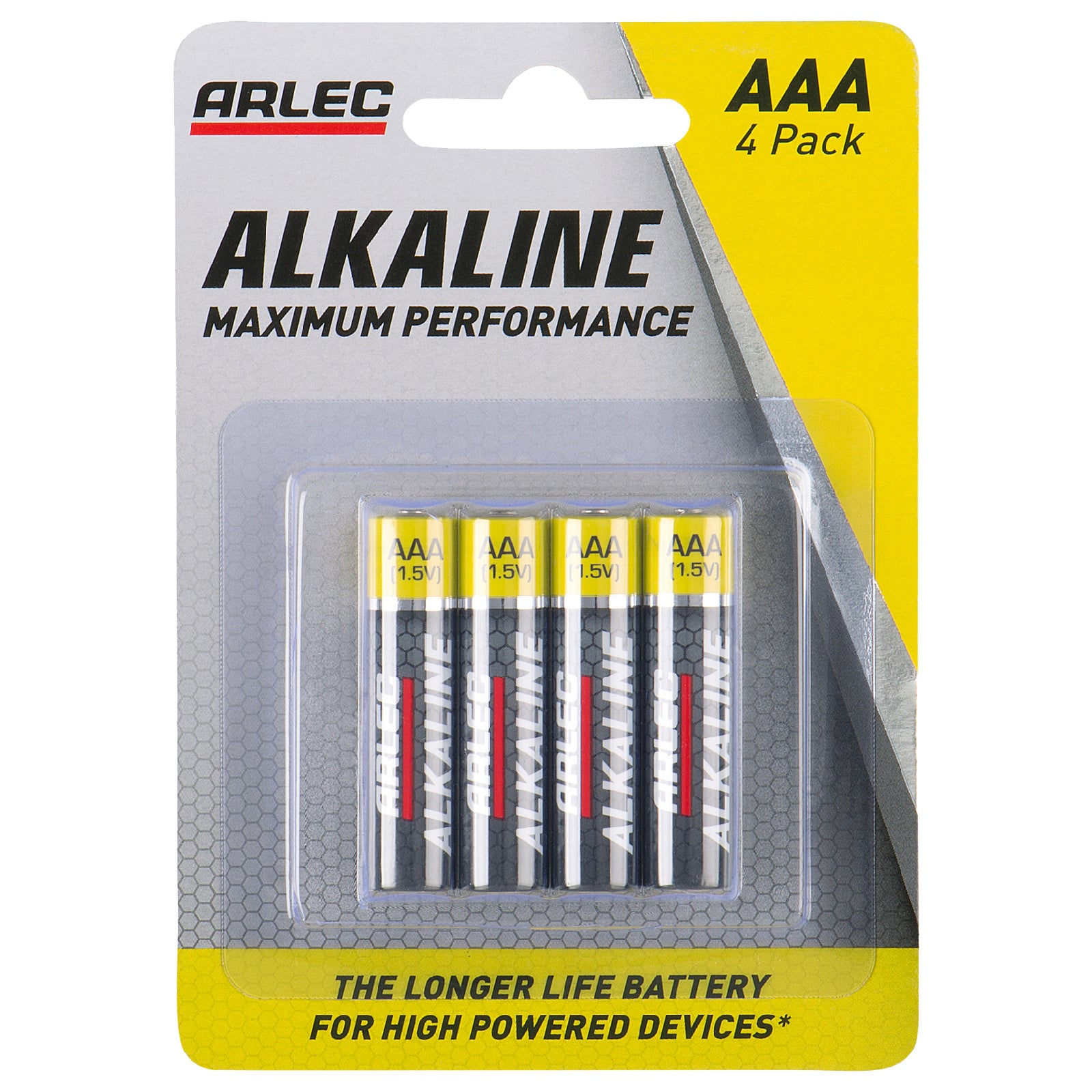 AAA alkaline batteries 4 pack – Arlec long lasting performance