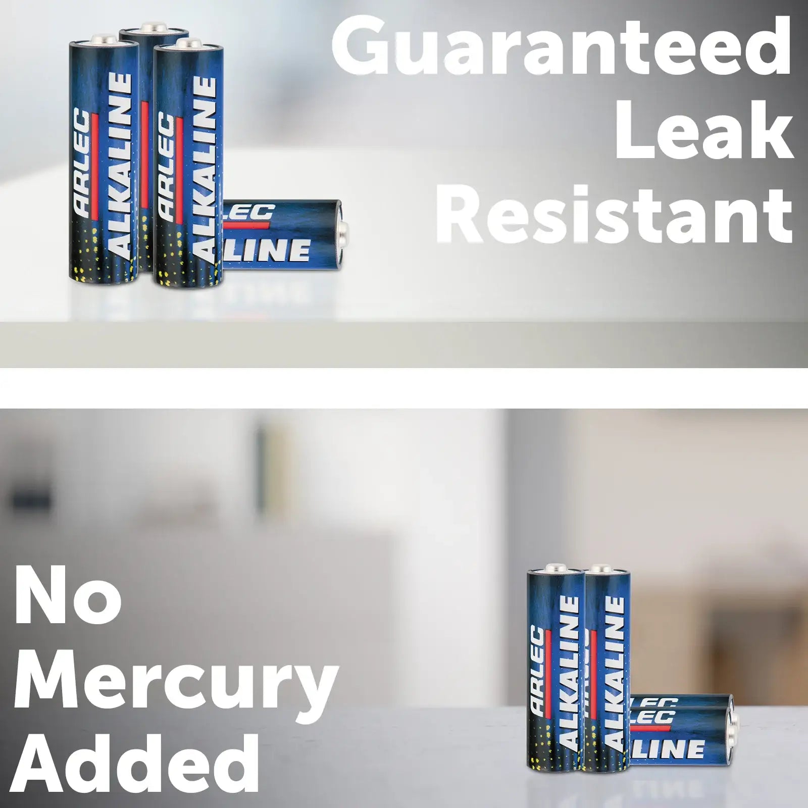 Arlec 24 pack AA alkaline batteries – long-lasting household use