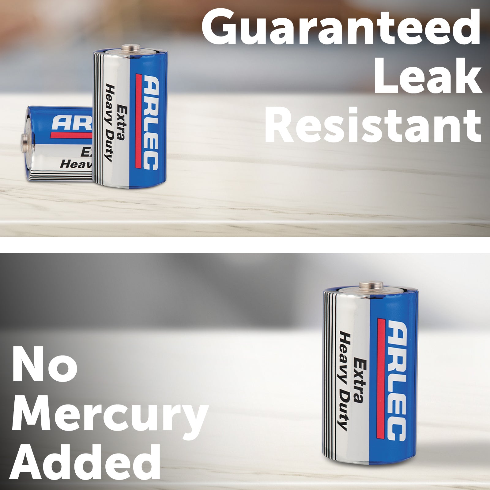 Arlec C size heavy duty batteries – 2 pack for torches and devices