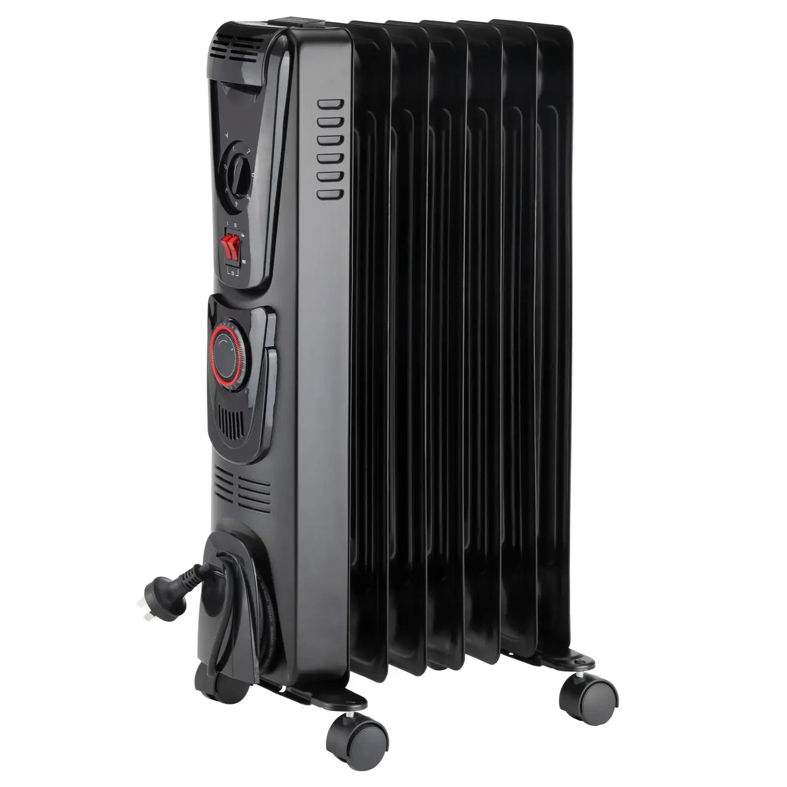 Arlec 1500W 7 Fin Oil Heater with 24 Hour Timer for efficient home heating
