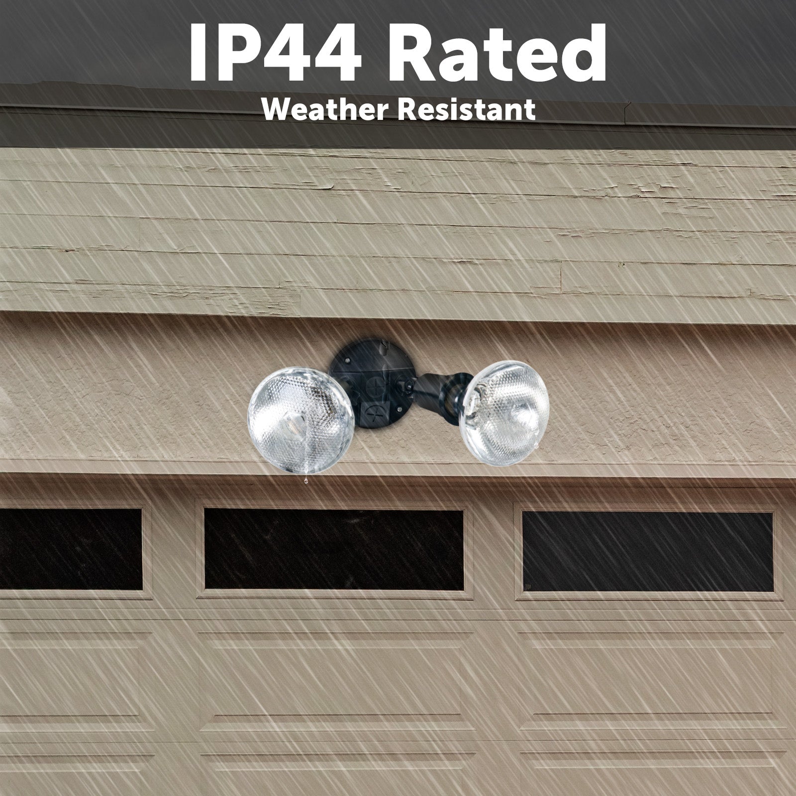 Arlec Black 150W Compact Twin Security Flood Light