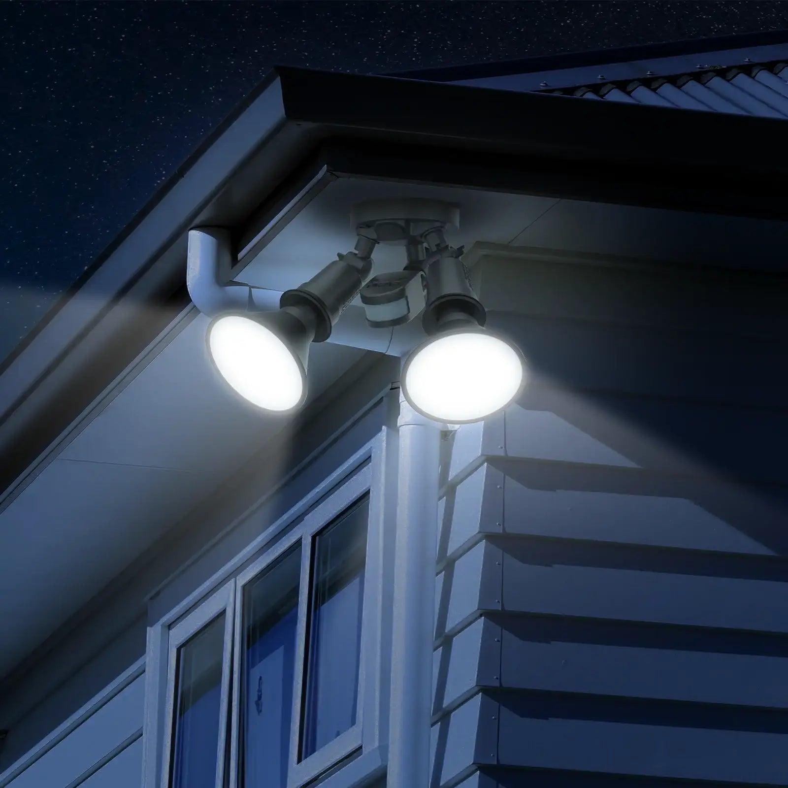 Arlec twin head hardwired LED floodlight – 1900 lumens motion sensor security light for outdoor installation